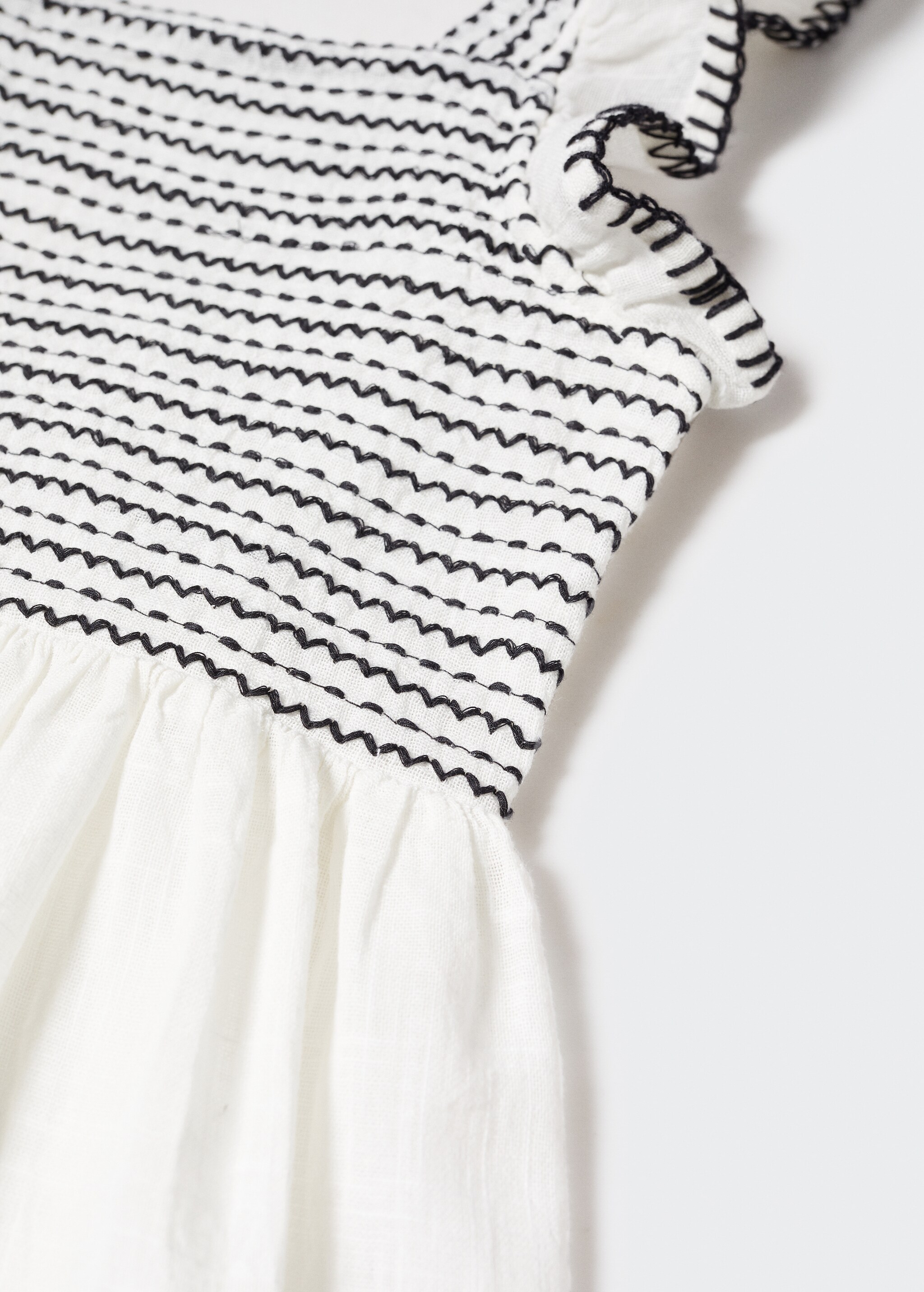 Textured cotton dress - Details of the article 8