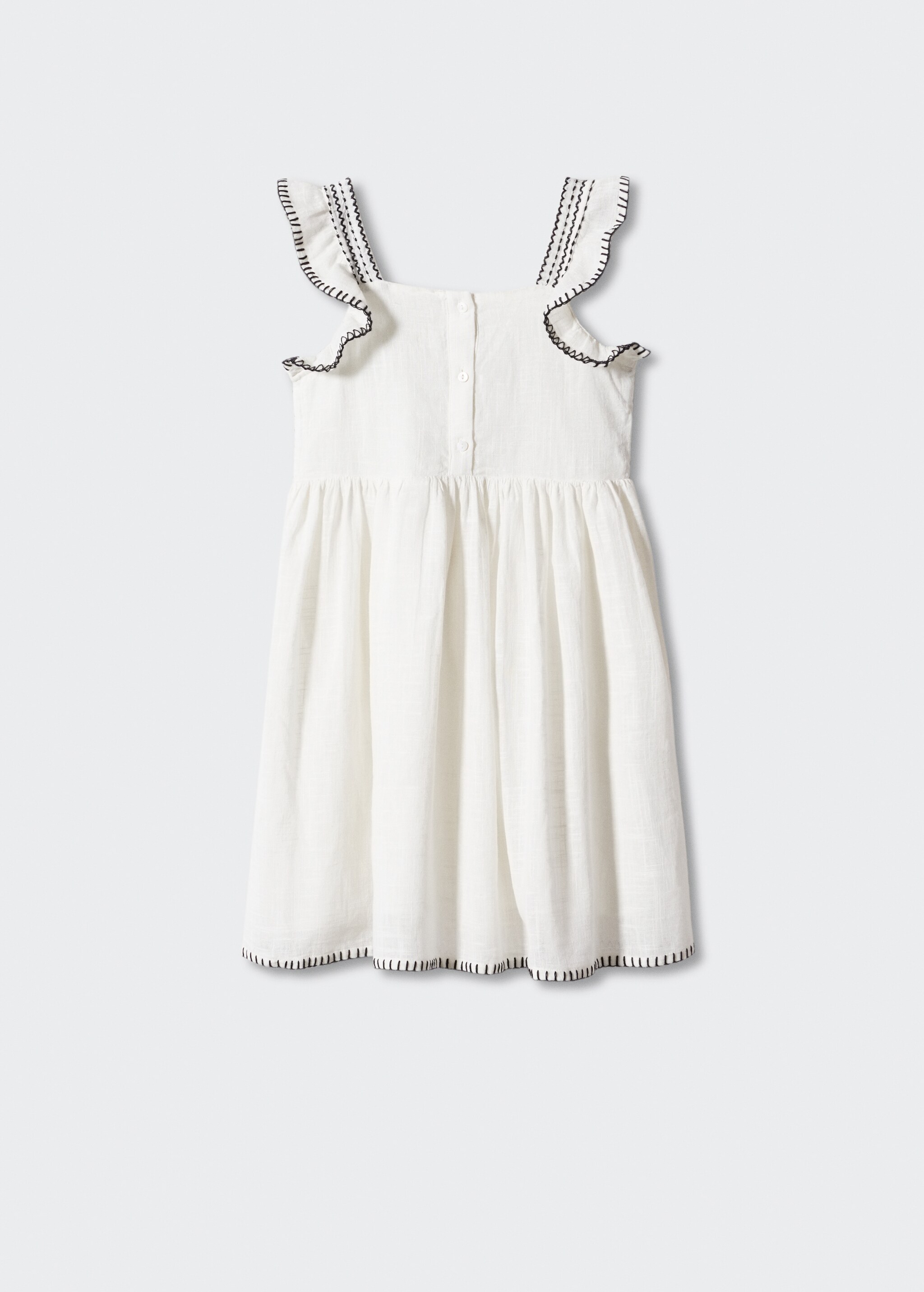 Textured cotton dress - Reverse of the article