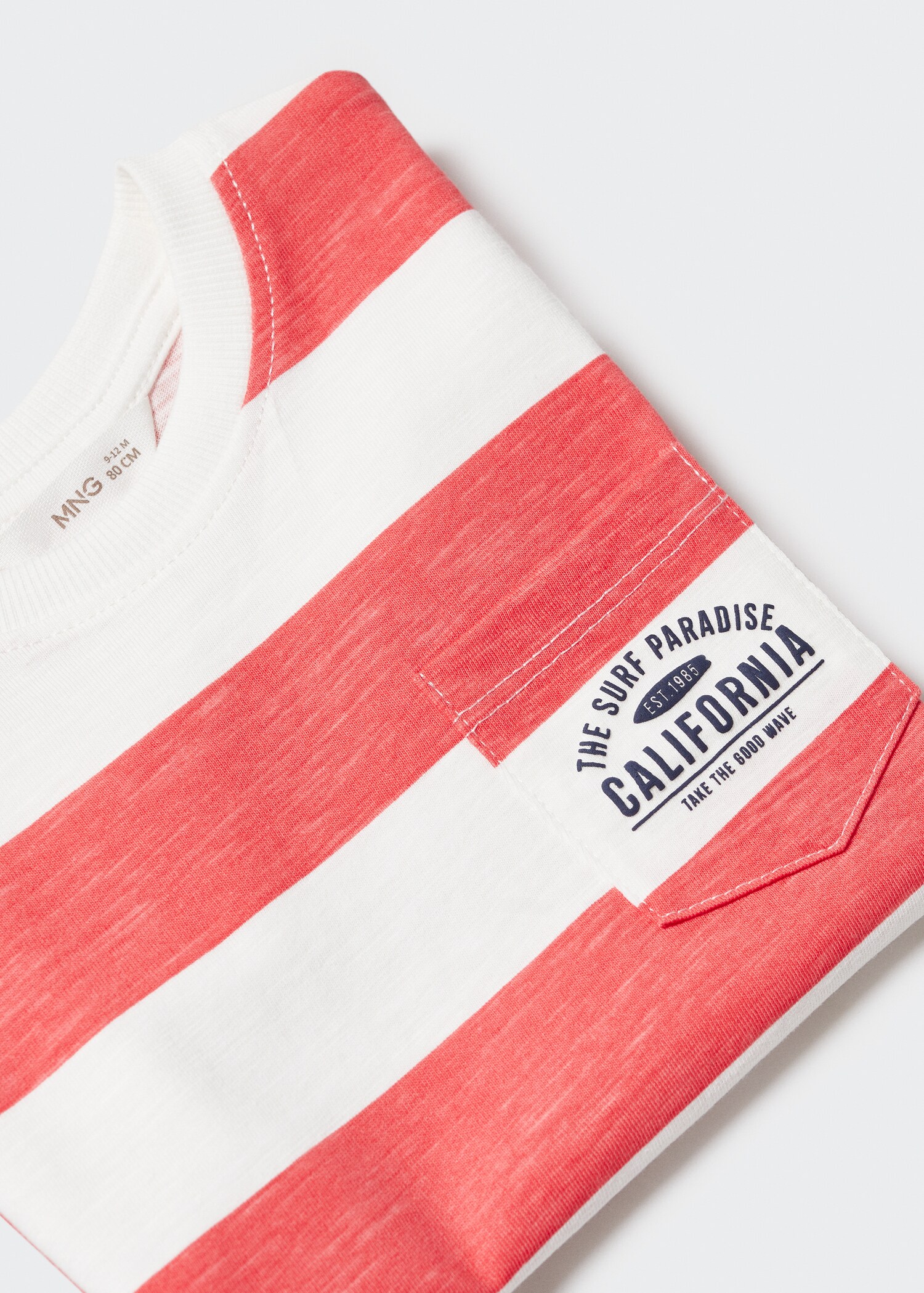 Striped short-sleeved t-shirt - Details of the article 8