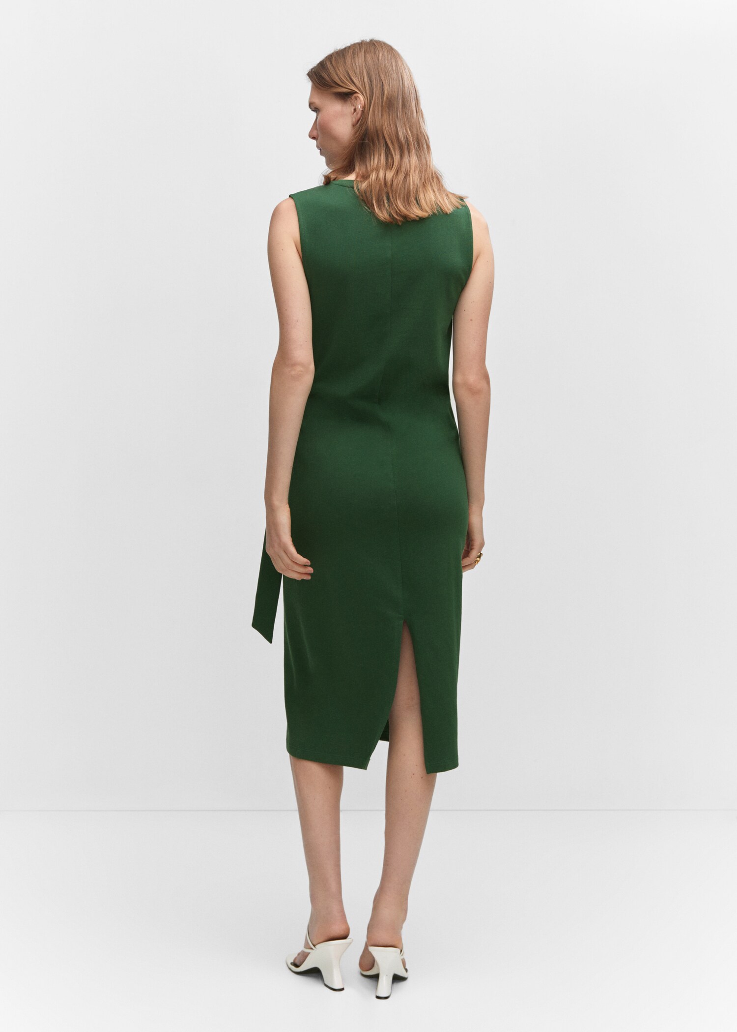 Bow cut-out detail dress - Reverse of the article