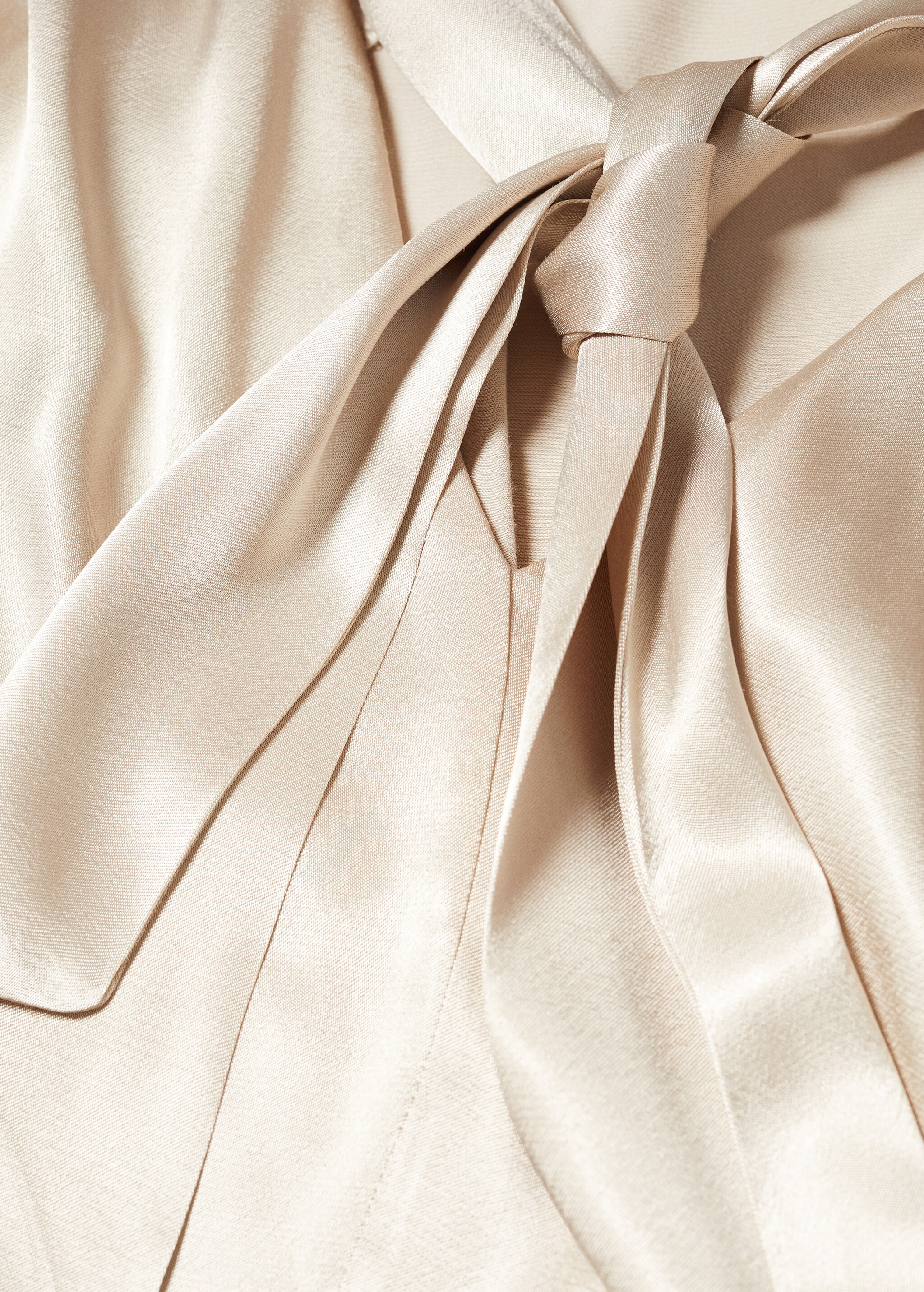 Satin blouse with draped neck  - Details of the article 8