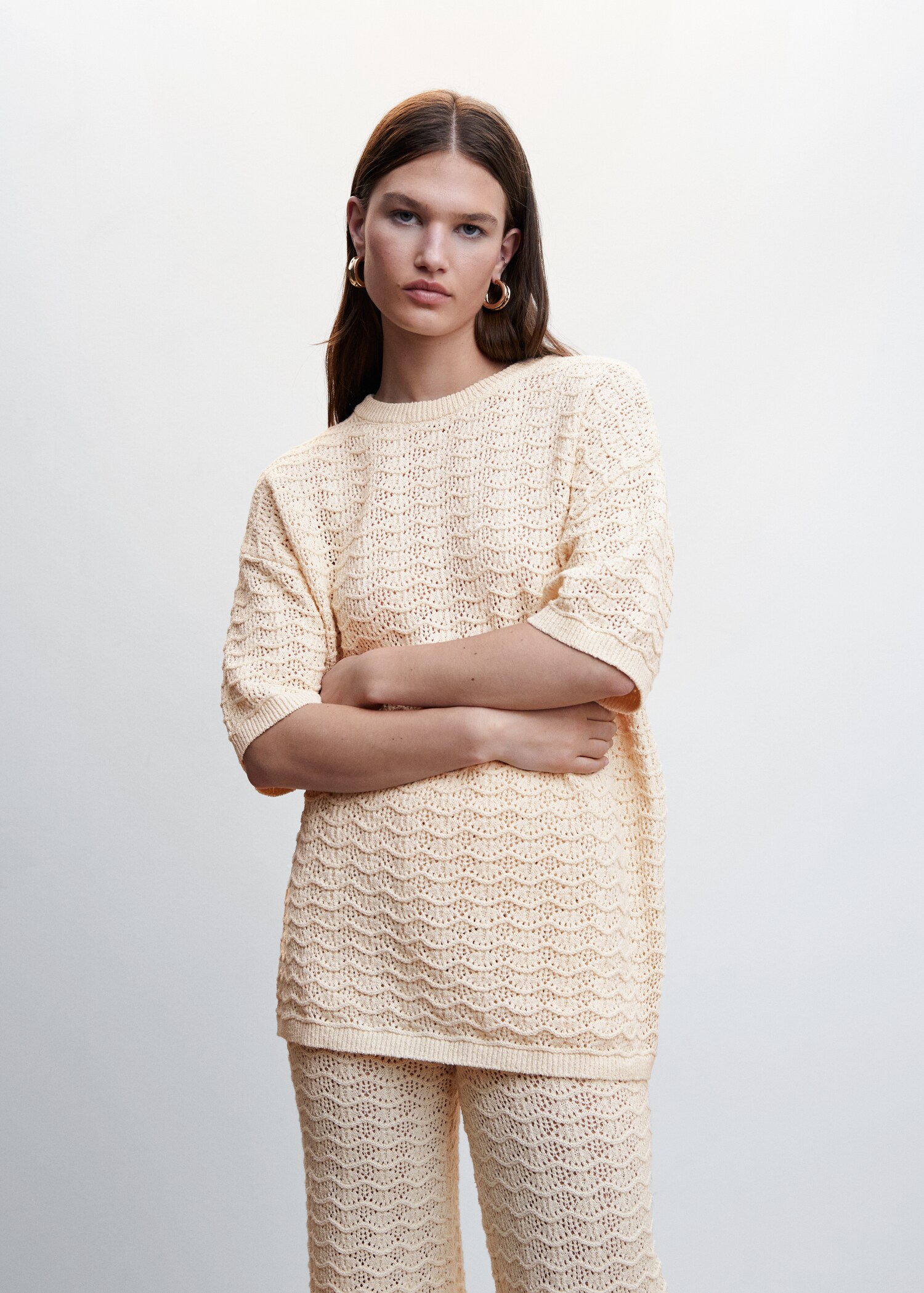 Oversize short sleeve sweater - Medium plane