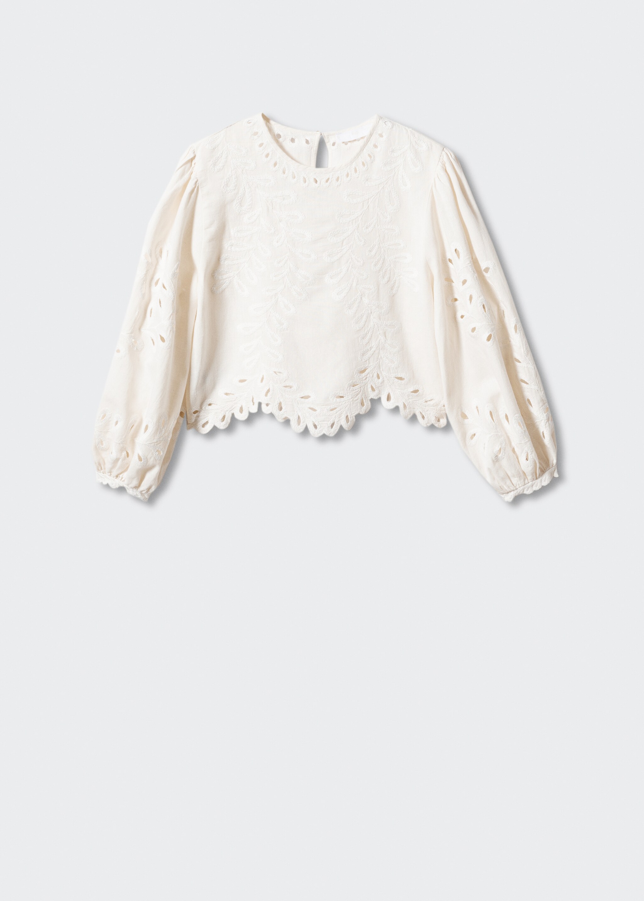 Openwork embroidered blouse - Article without model