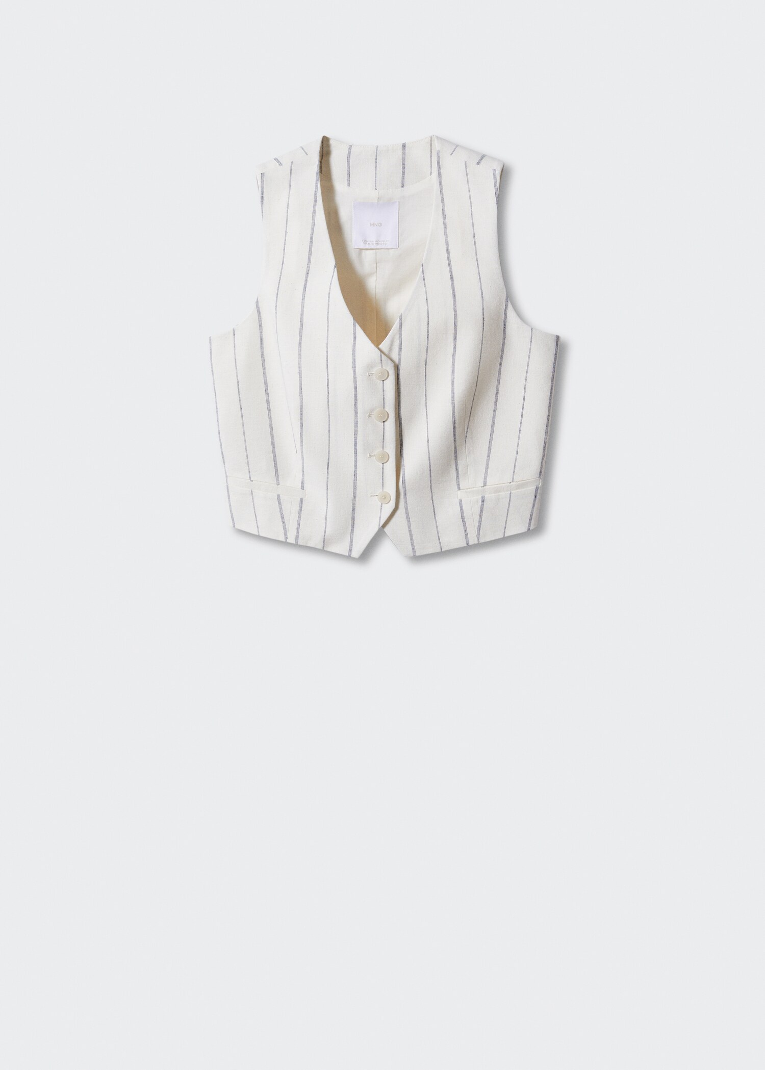 Striped suit vest - Article without model