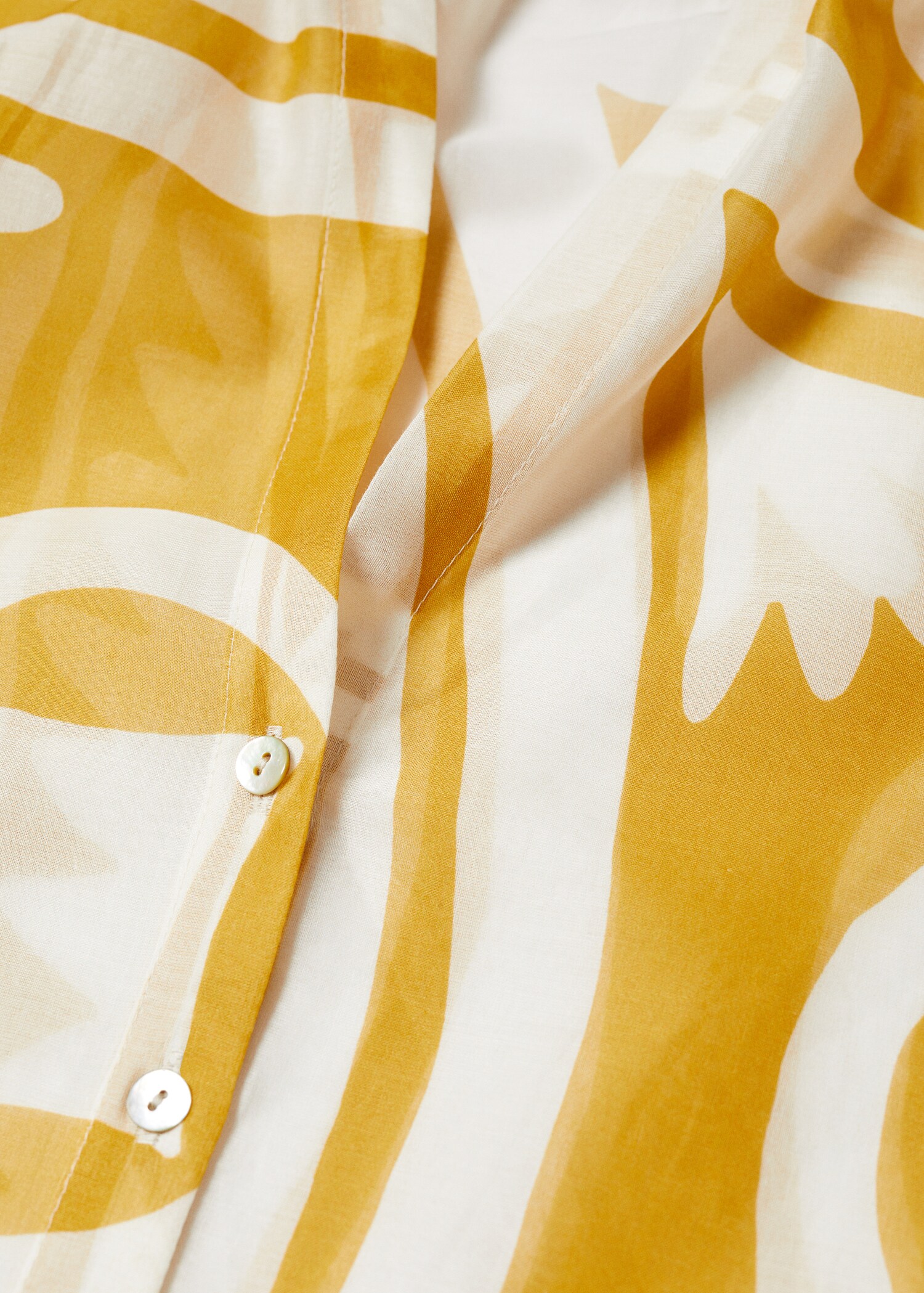 Puffed-sleeve printed shirt - Details of the article 8