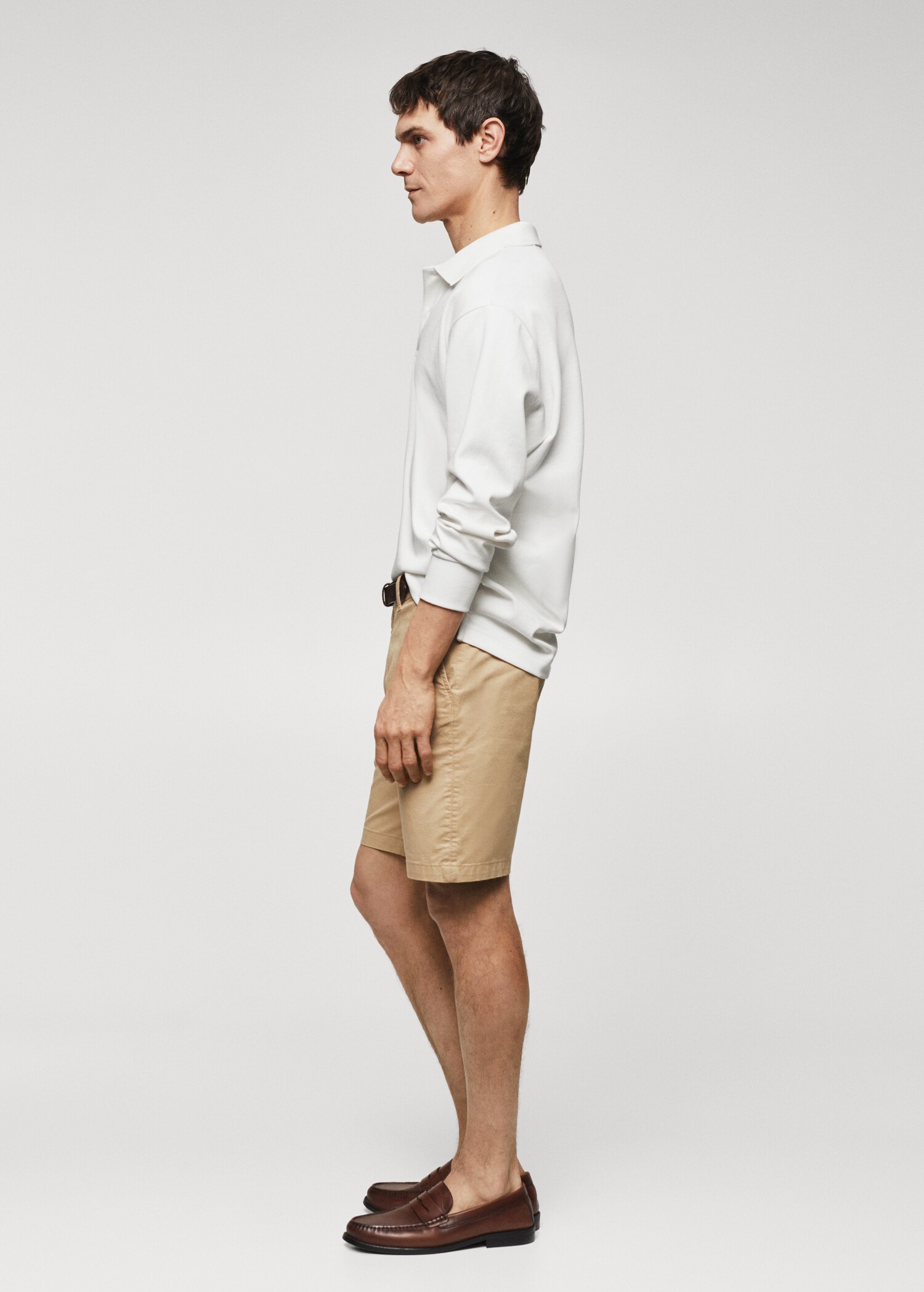Long sleeves cotton polo - Details of the article 1