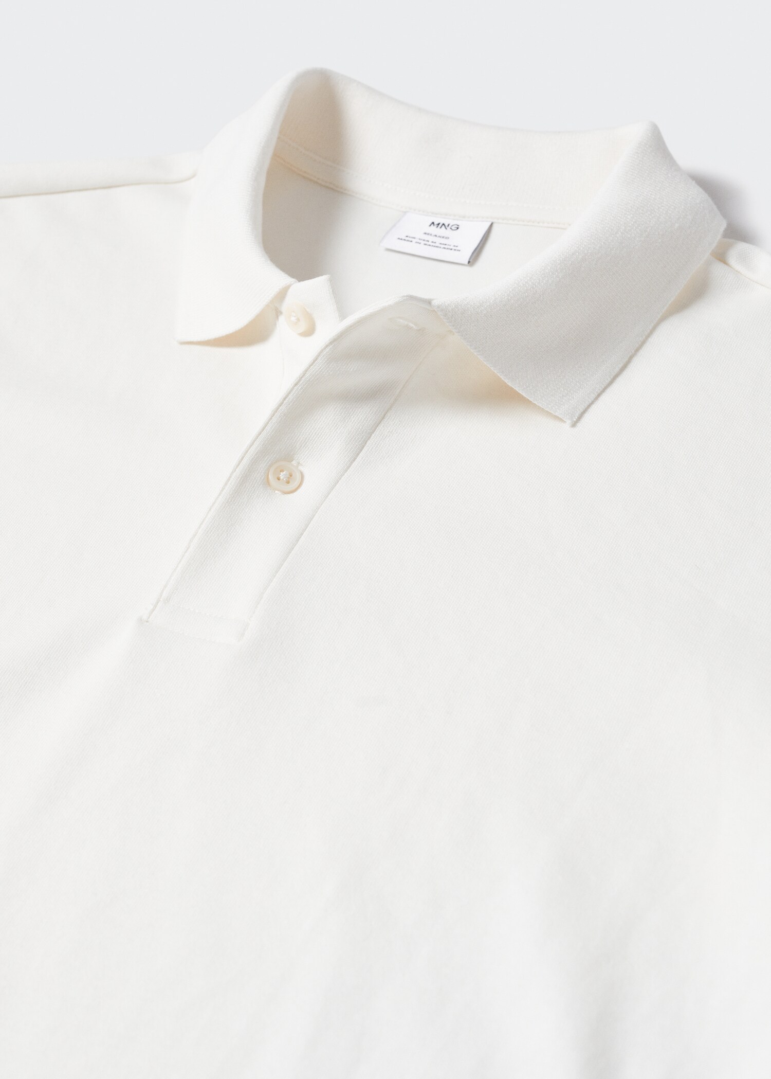 Long sleeves cotton polo - Details of the article 8
