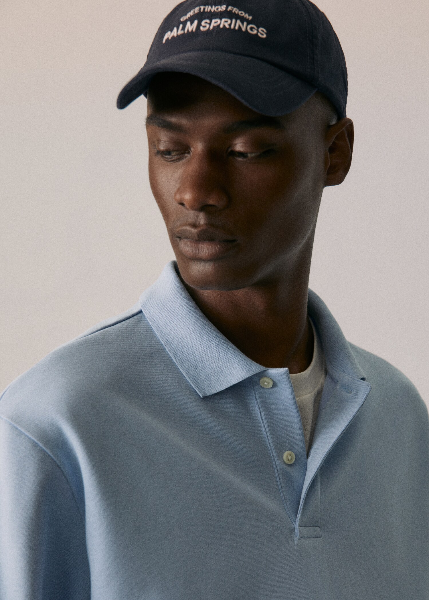 Langärmliges Baumwoll-Poloshirt - Detail des Artikels 5
