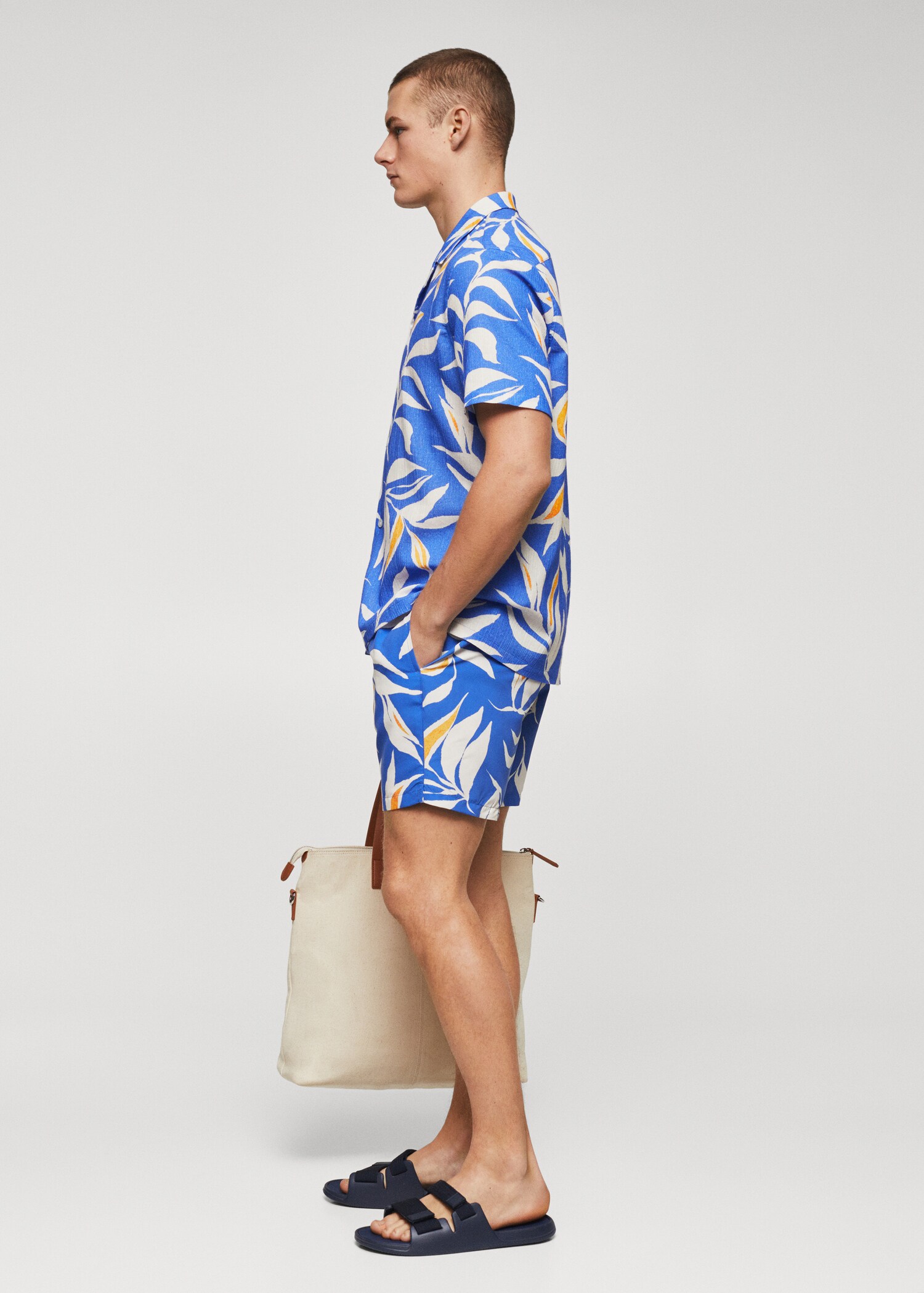 Hawaiian print cotton shirt - Details of the article 2