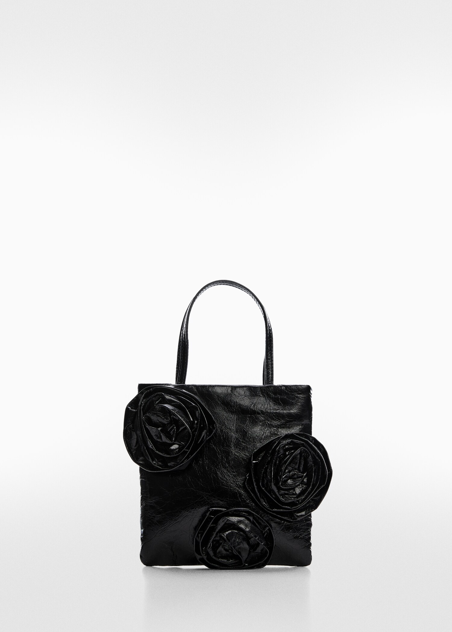 Ledertasche mit Maxi-Blumen - Artikel ohne Model