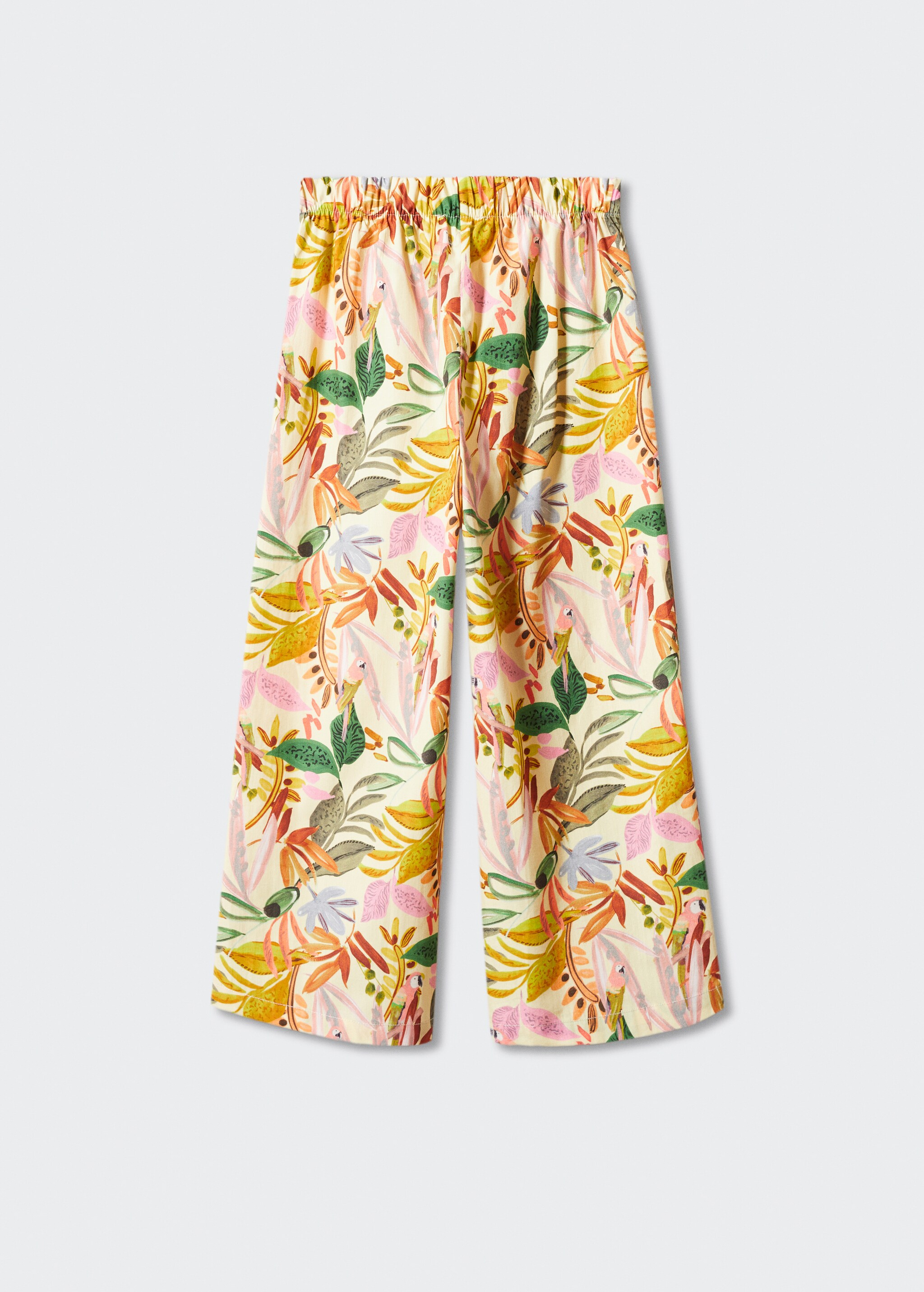 Printed cotton trousers - Reverse of the article