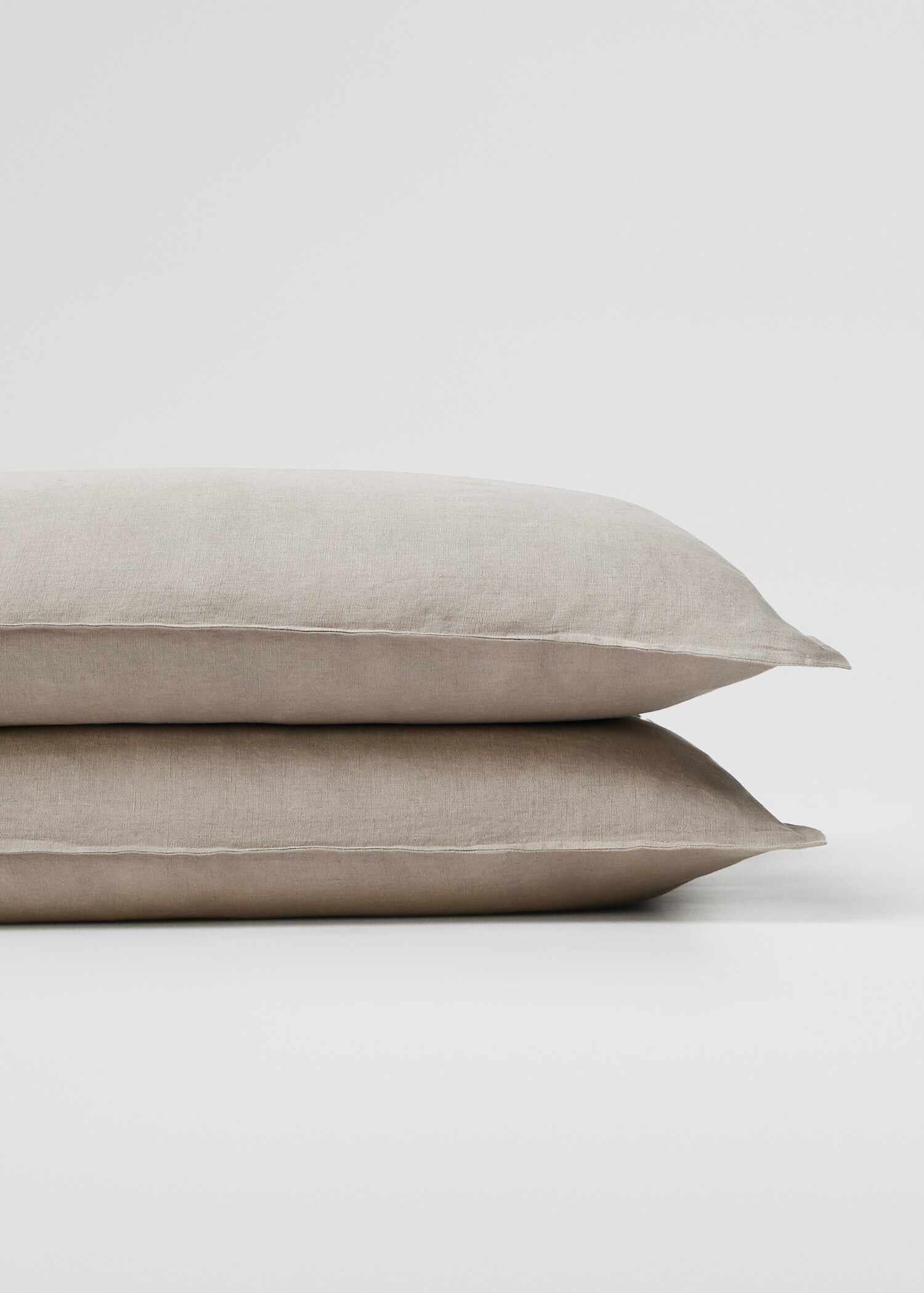 100% linen pillow case 45x110cm - Medium plane