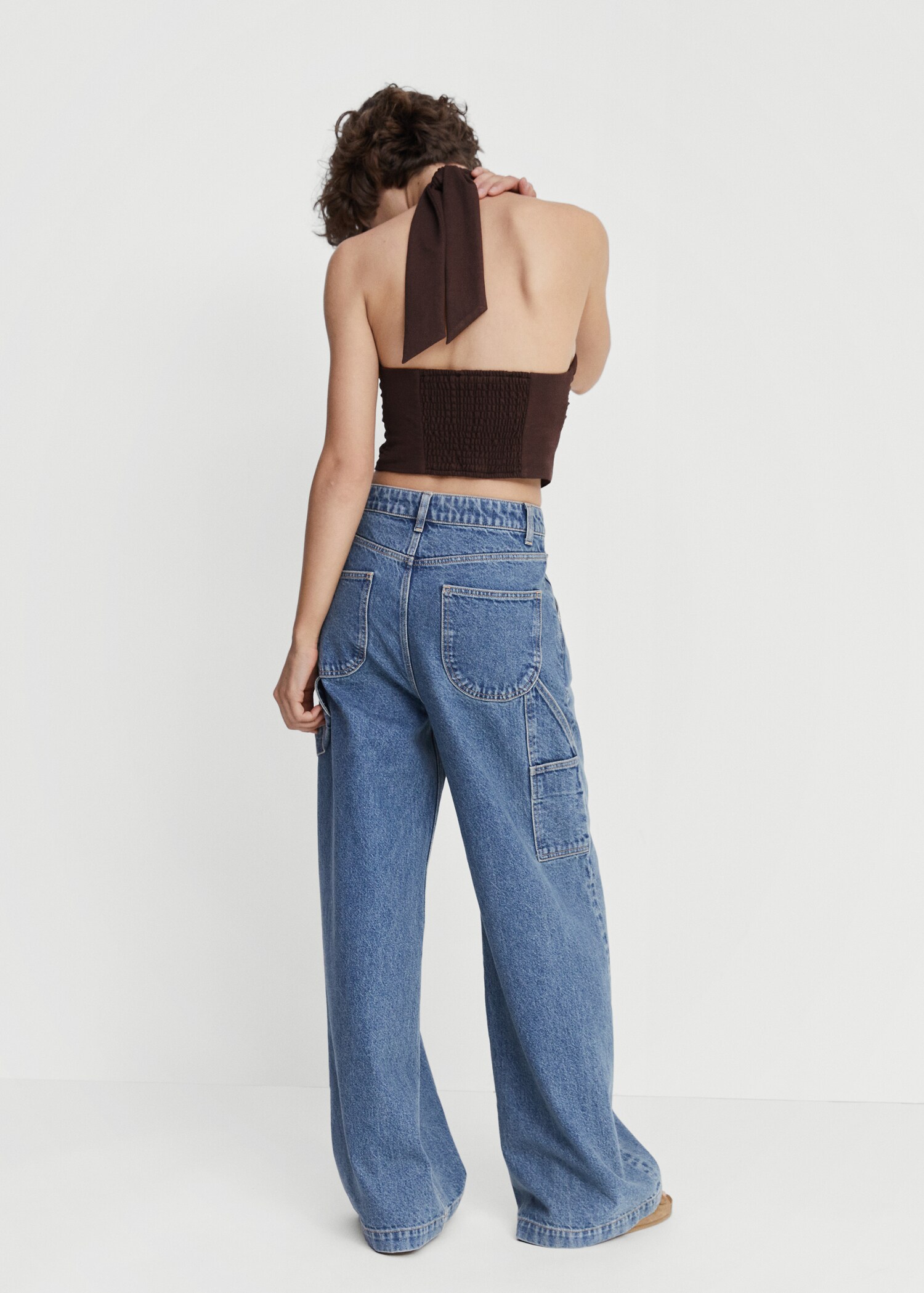 Crop top with halter neck - Reverse of the article