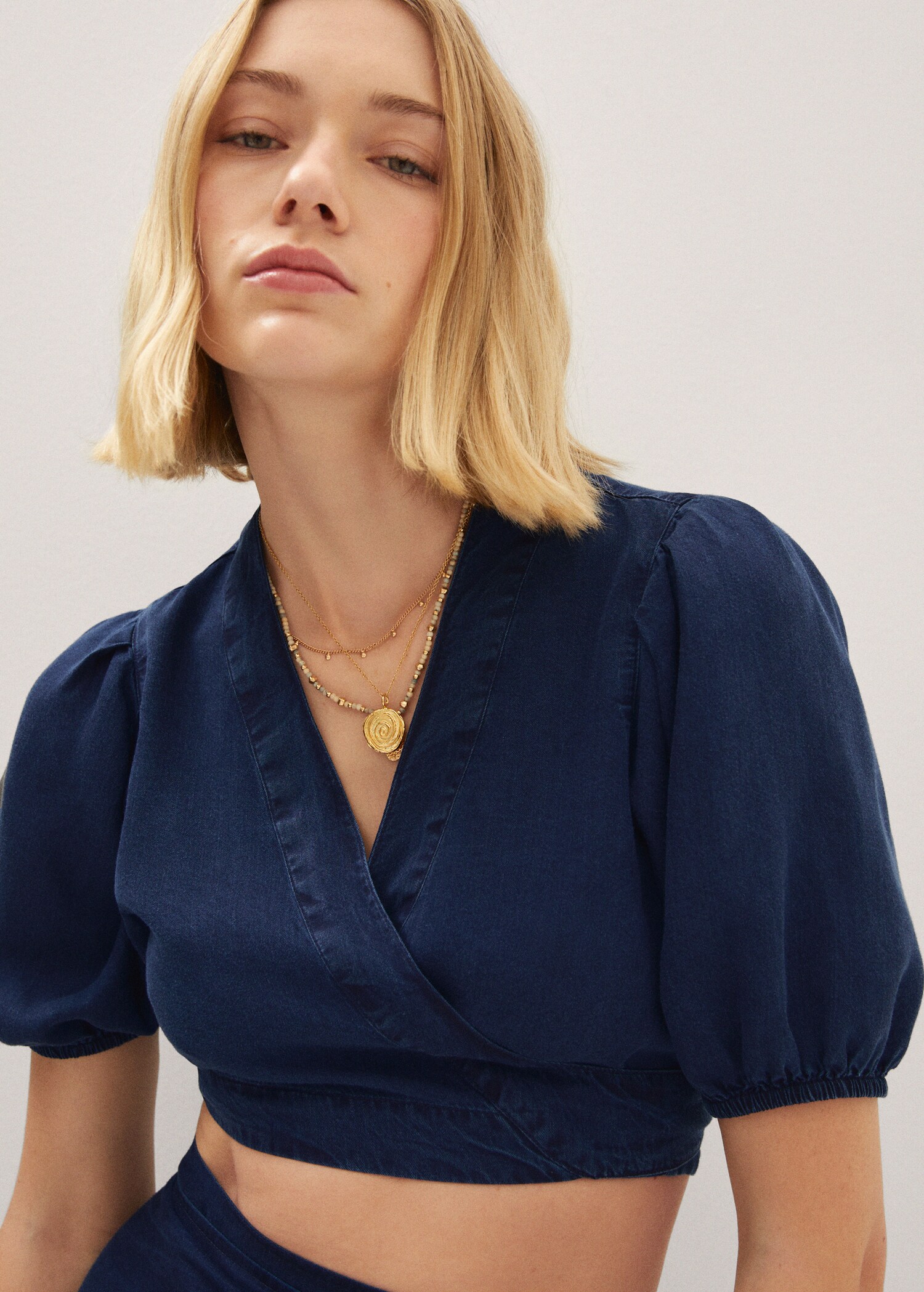 Lyocell wrap top - Details of the article 1