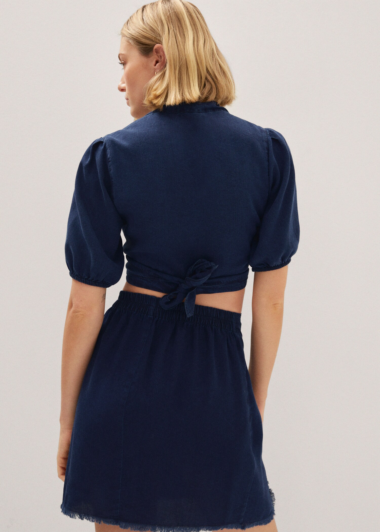 Lyocell wrap top - Reverse of the article