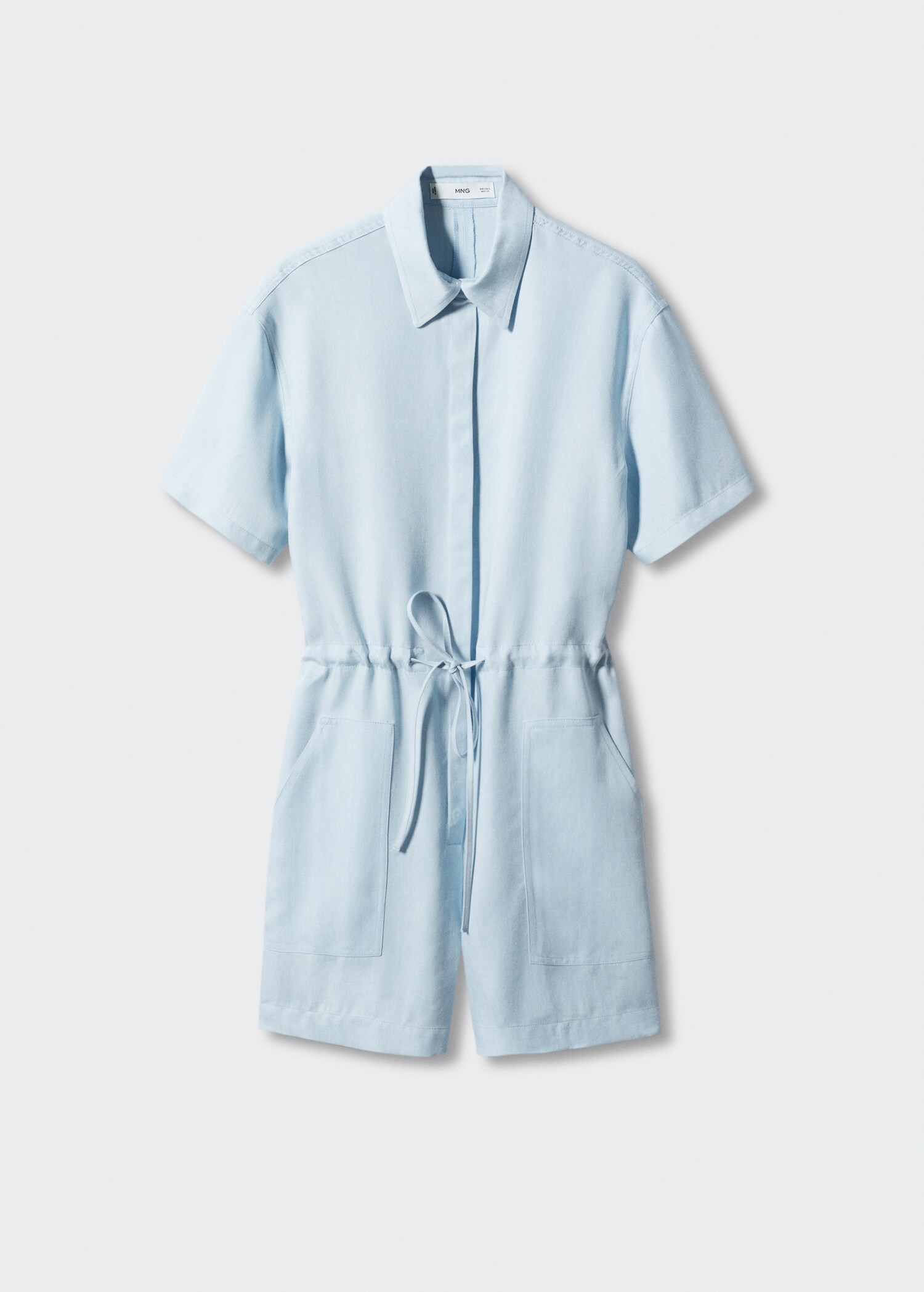 Lyocell shirt jumpsuit - Article without model