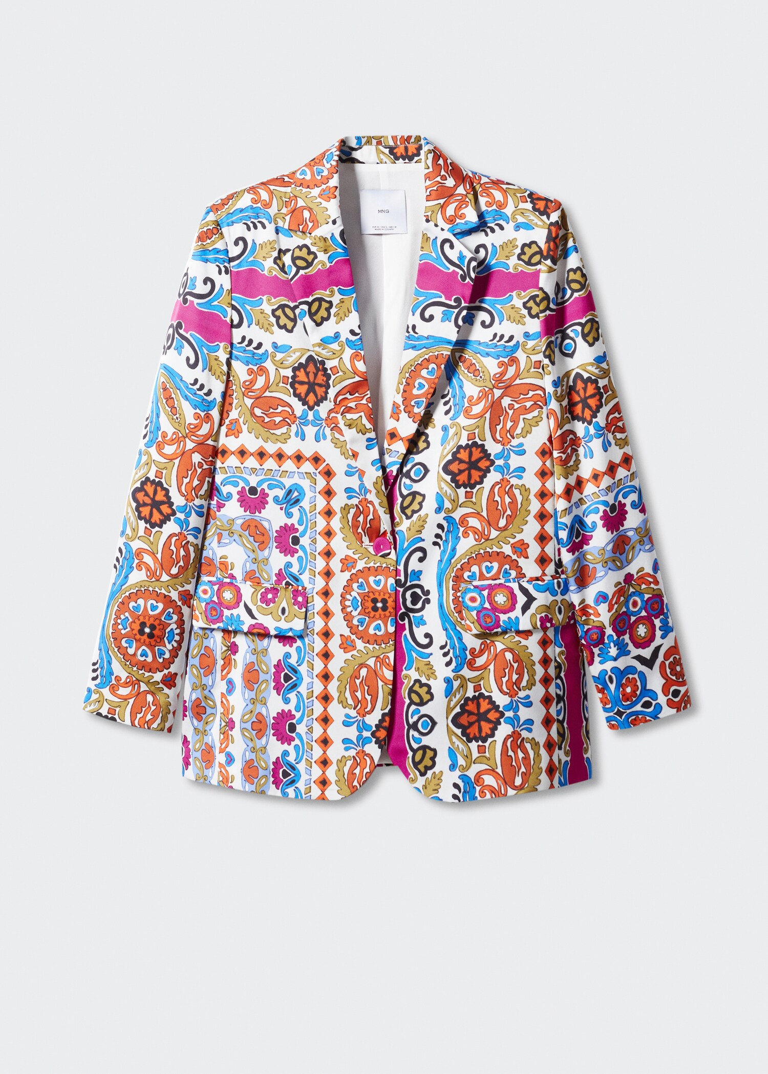 Americana satinada estampada - Artículo sin modelo