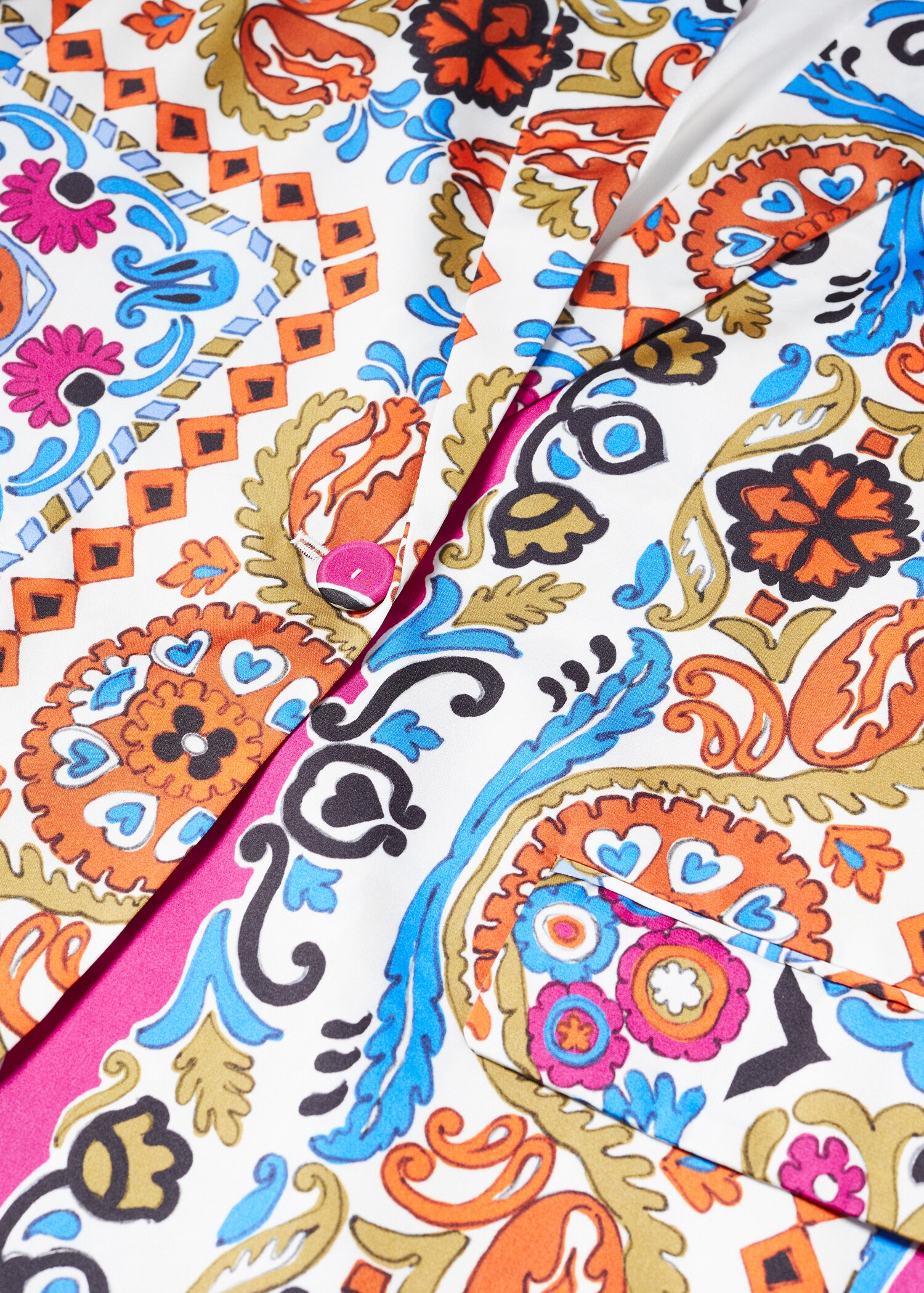 Americana satinada estampada - Detalle del artículo 8