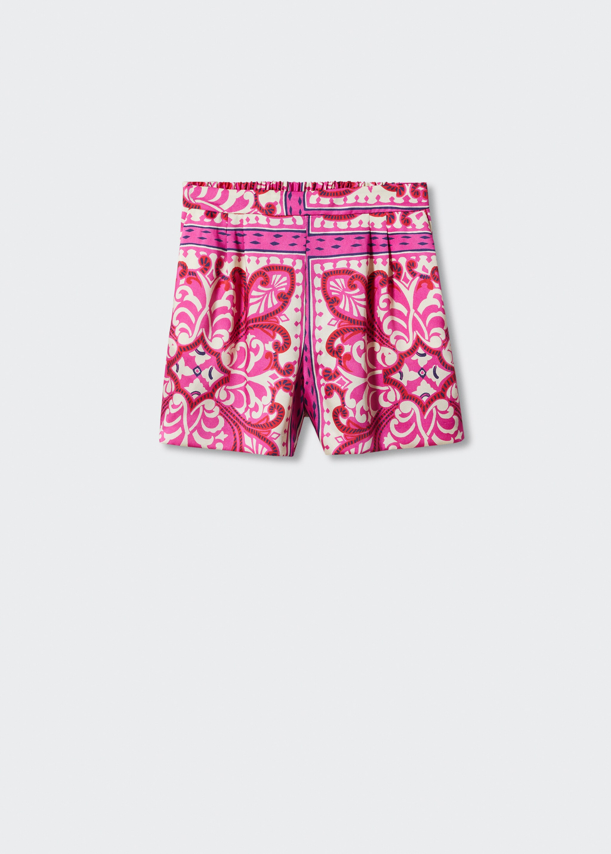 Printed satin shorts - Article without model