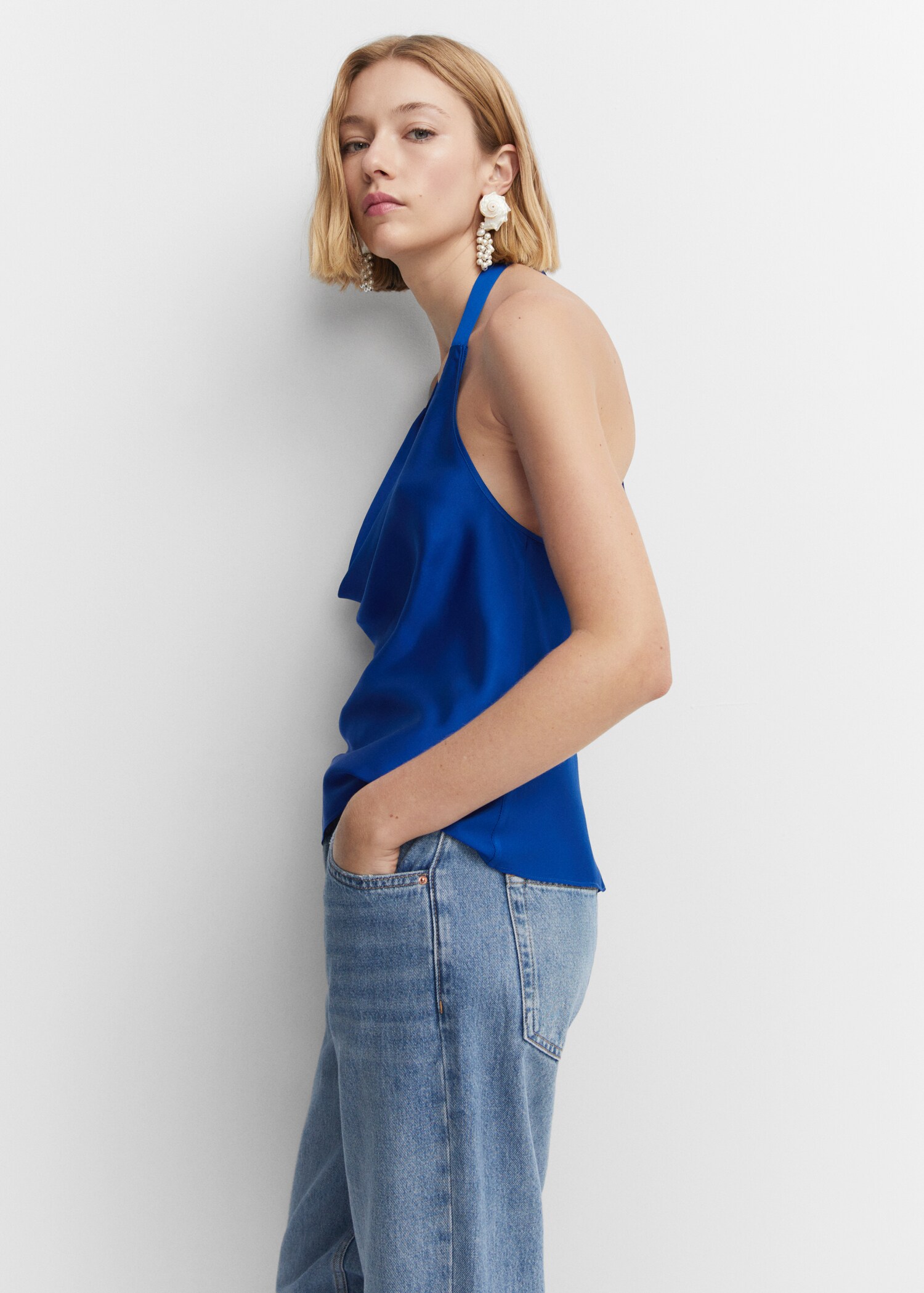 Top satin col bénitier - Détail de l'article 2