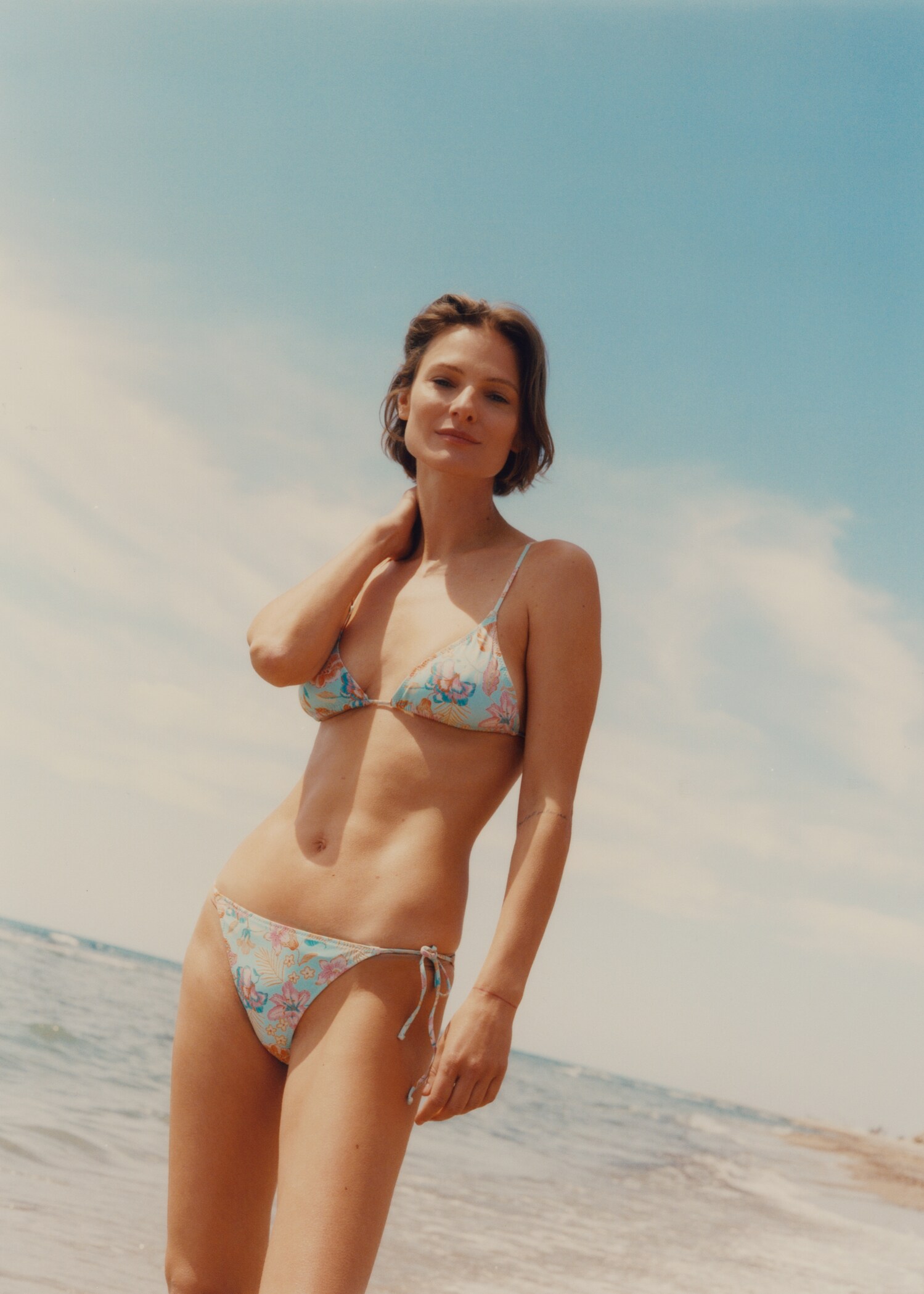 Geblümtes Triangel-Bikini-Top - Detail des Artikels 6