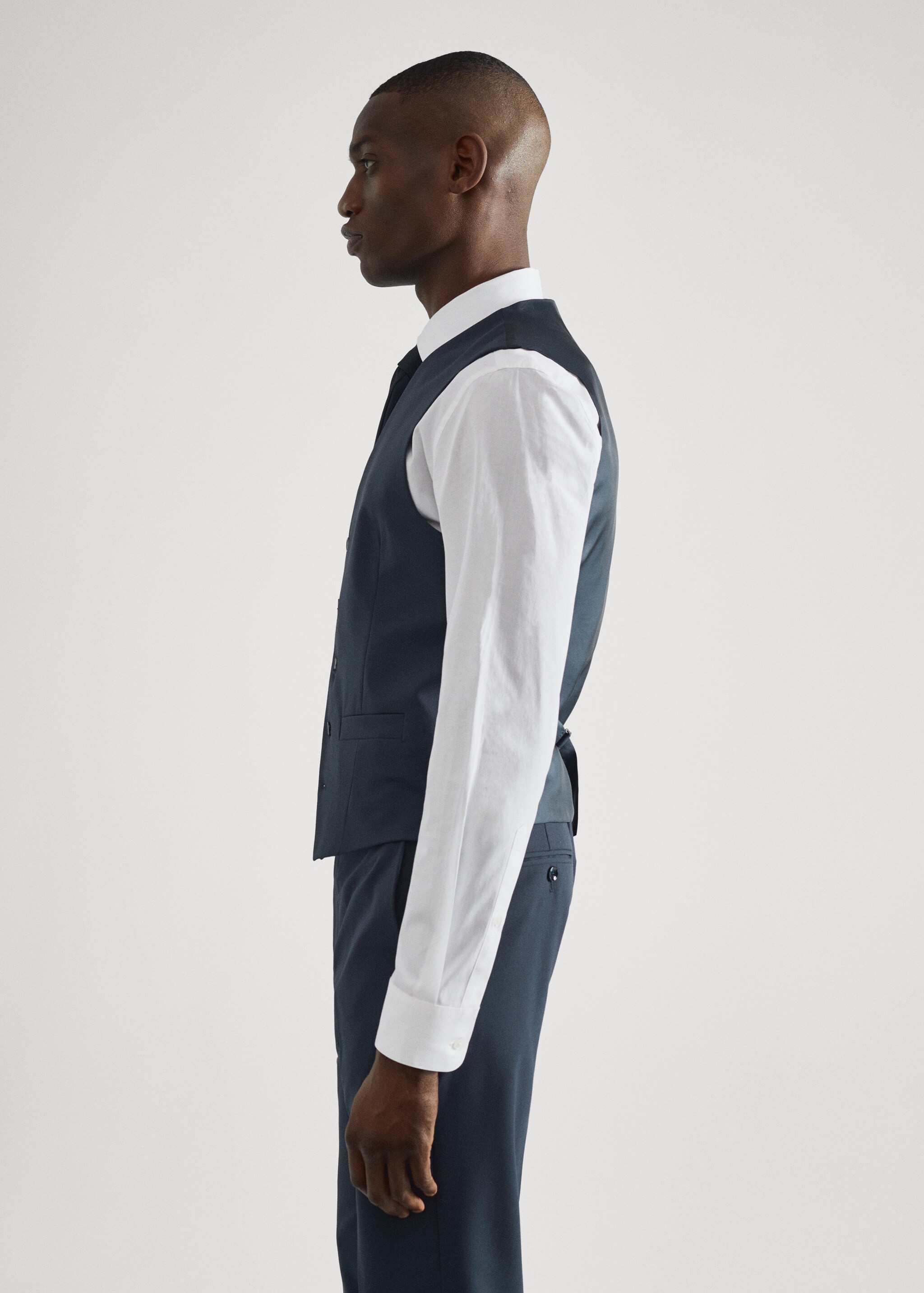 Slim-fit suit waistcoat - Details of the article 6