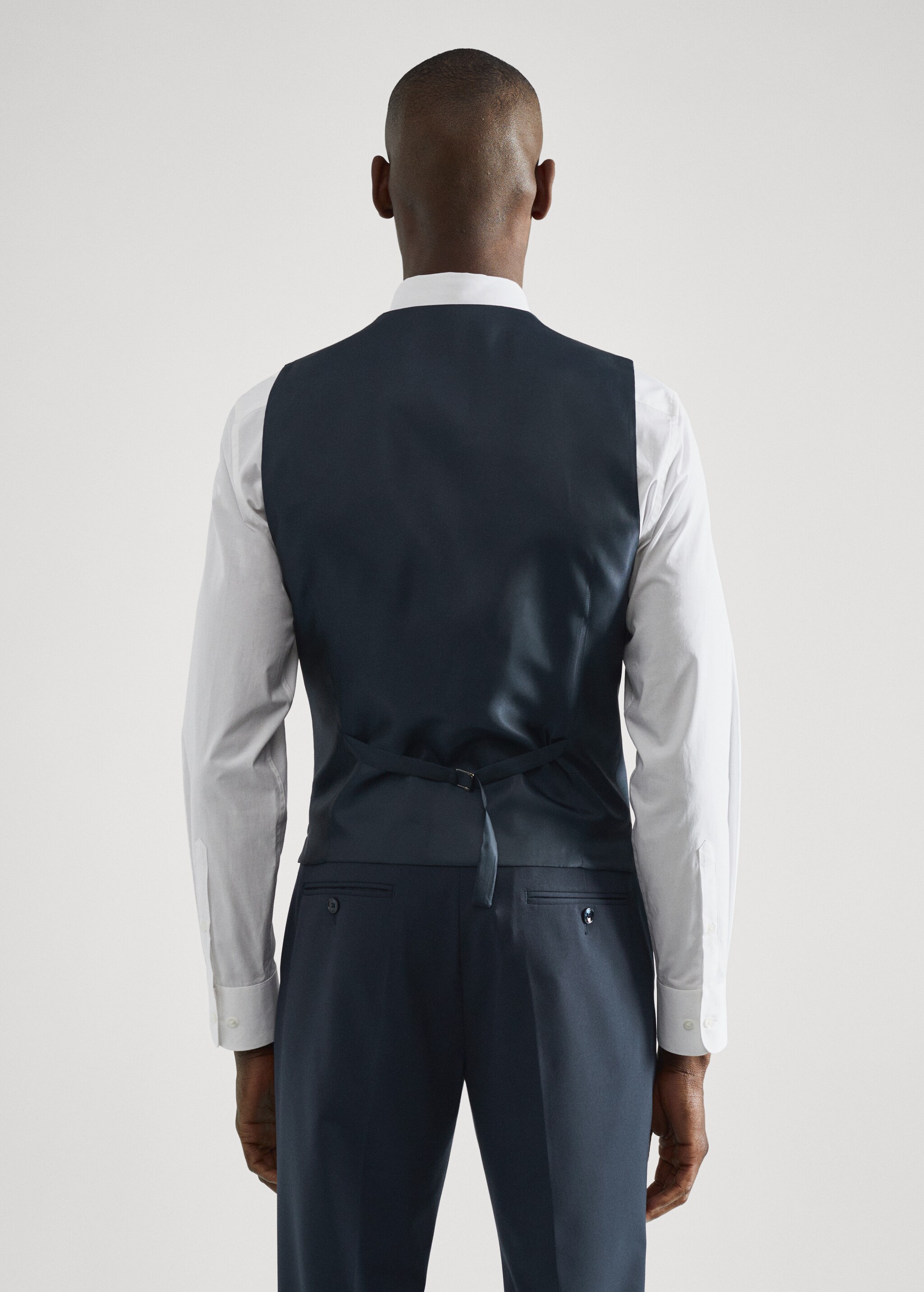 Slim-fit suit waistcoat - Reverse of the article