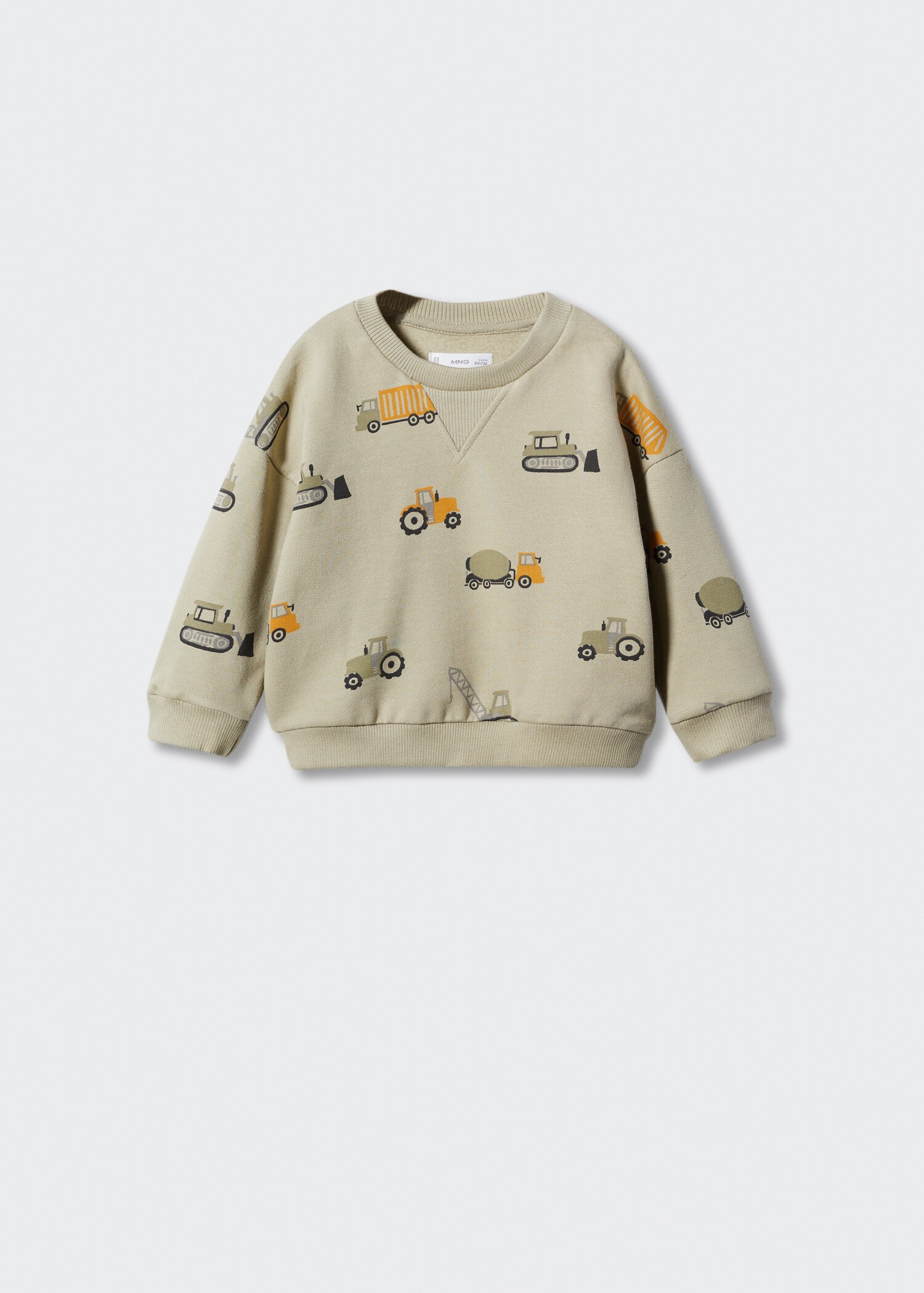 Gemustertes Baumwoll-Sweatshirt - Artikel ohne Model