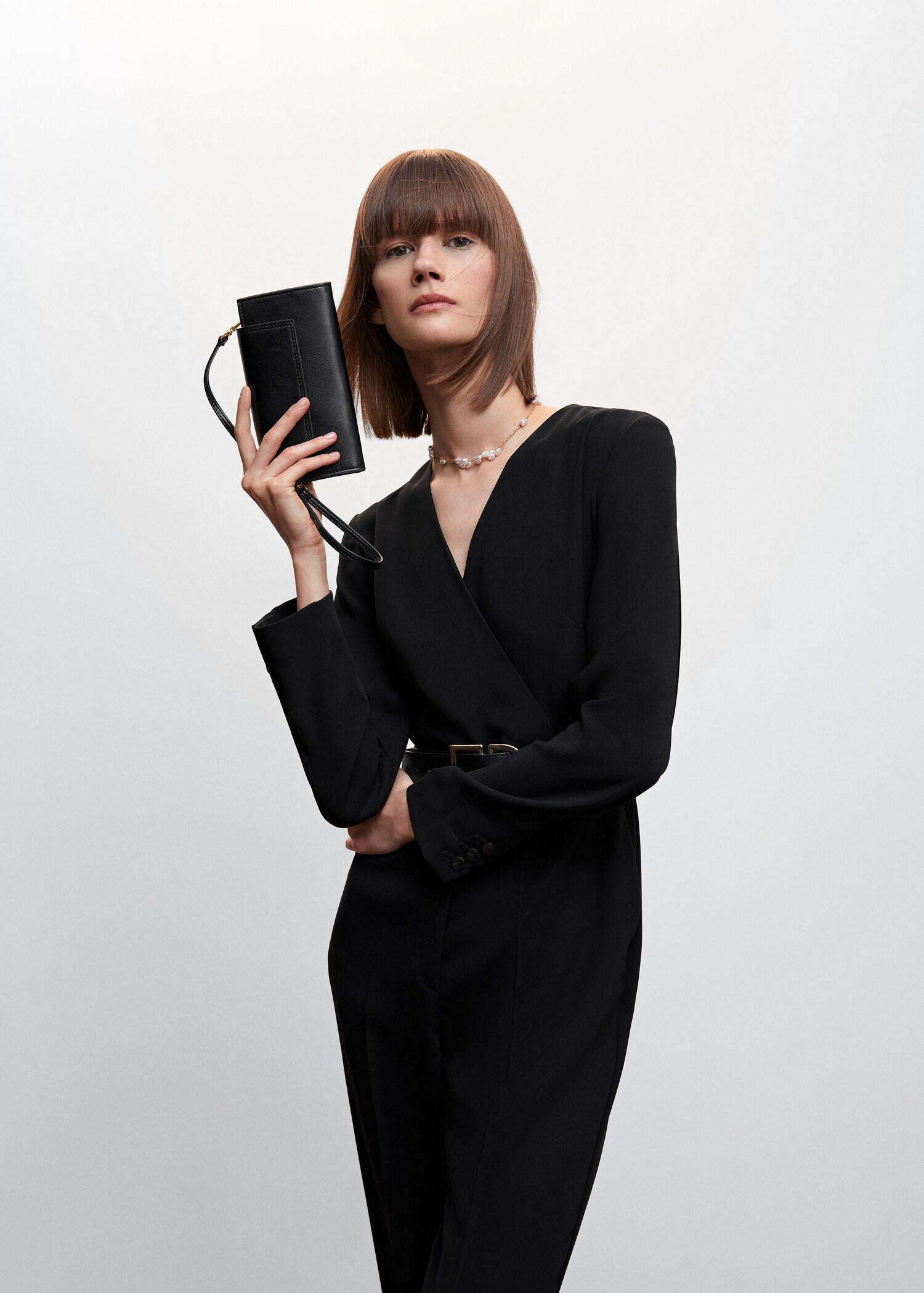 Belt long jumpsuit - Details of the article 2