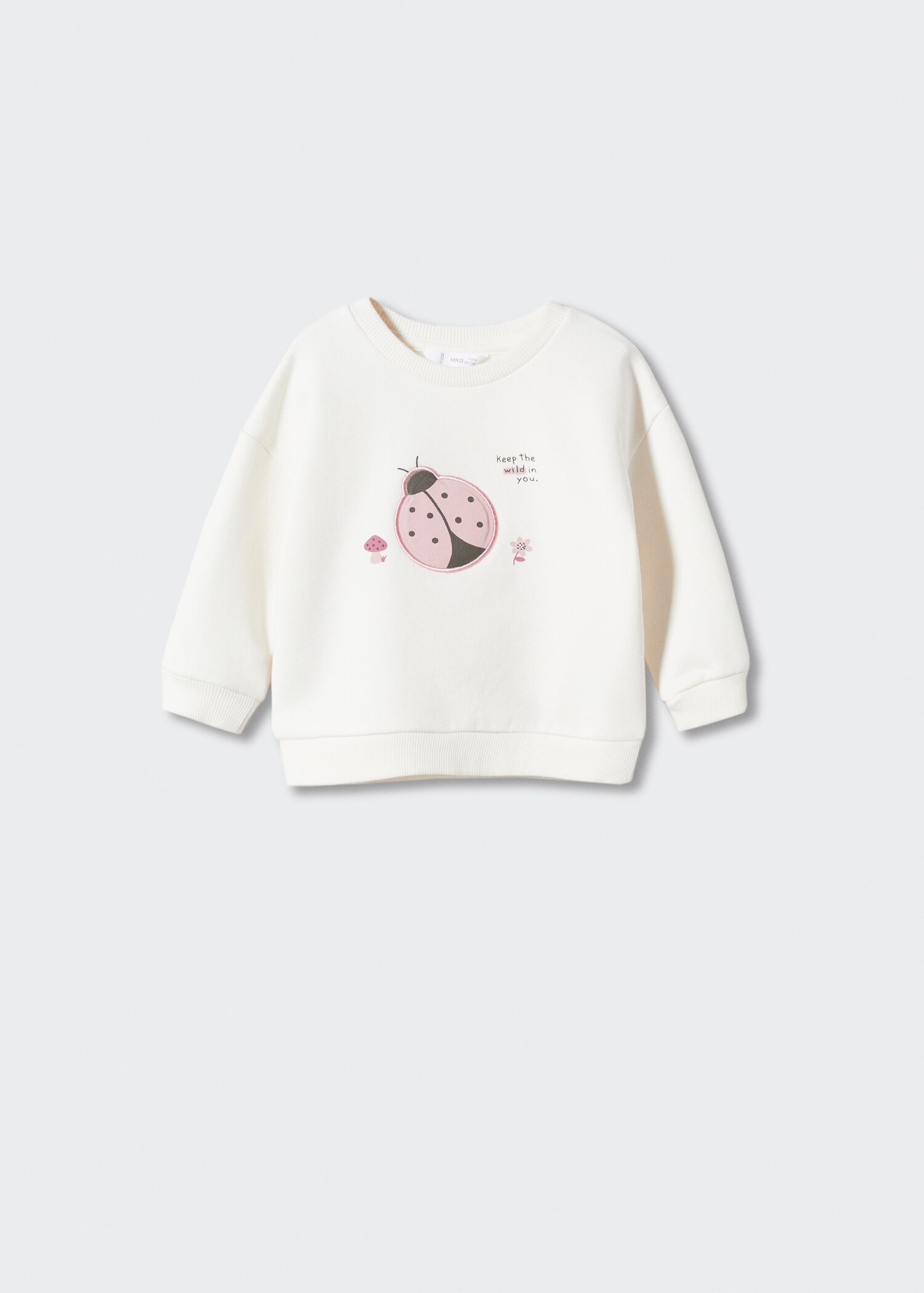 Embroidered drawing sweatshirt - Article without model
