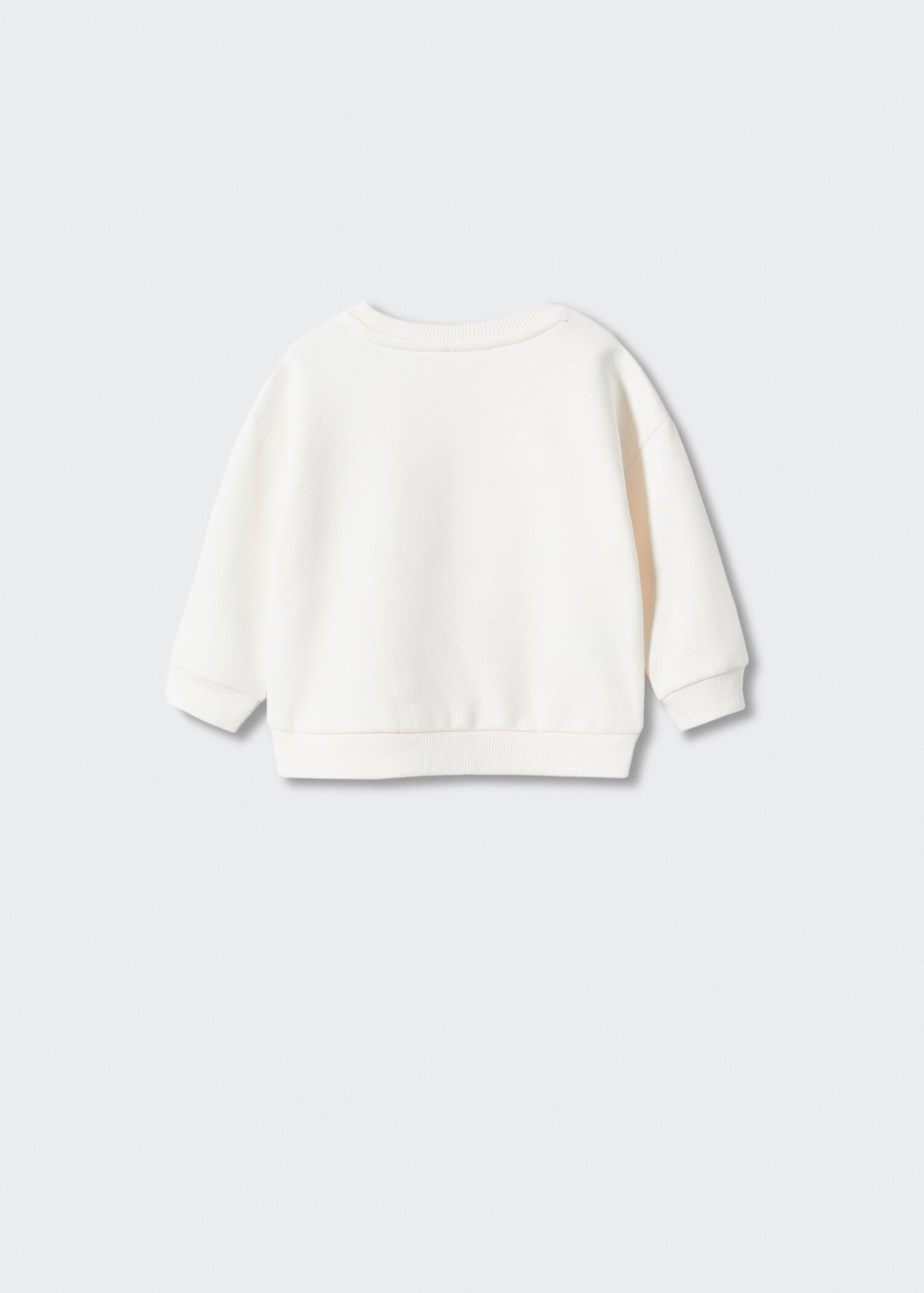 Embroidered drawing sweatshirt - Reverse of the article