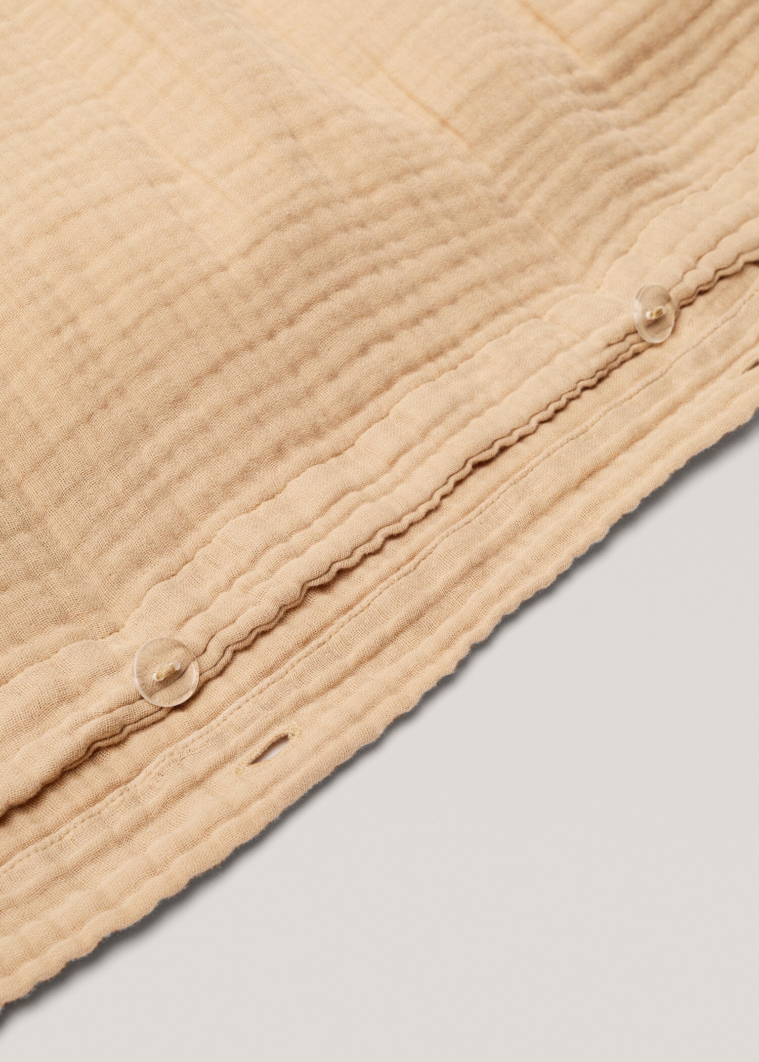 Cotton gauze duvet cover single bed - Details of the article 2