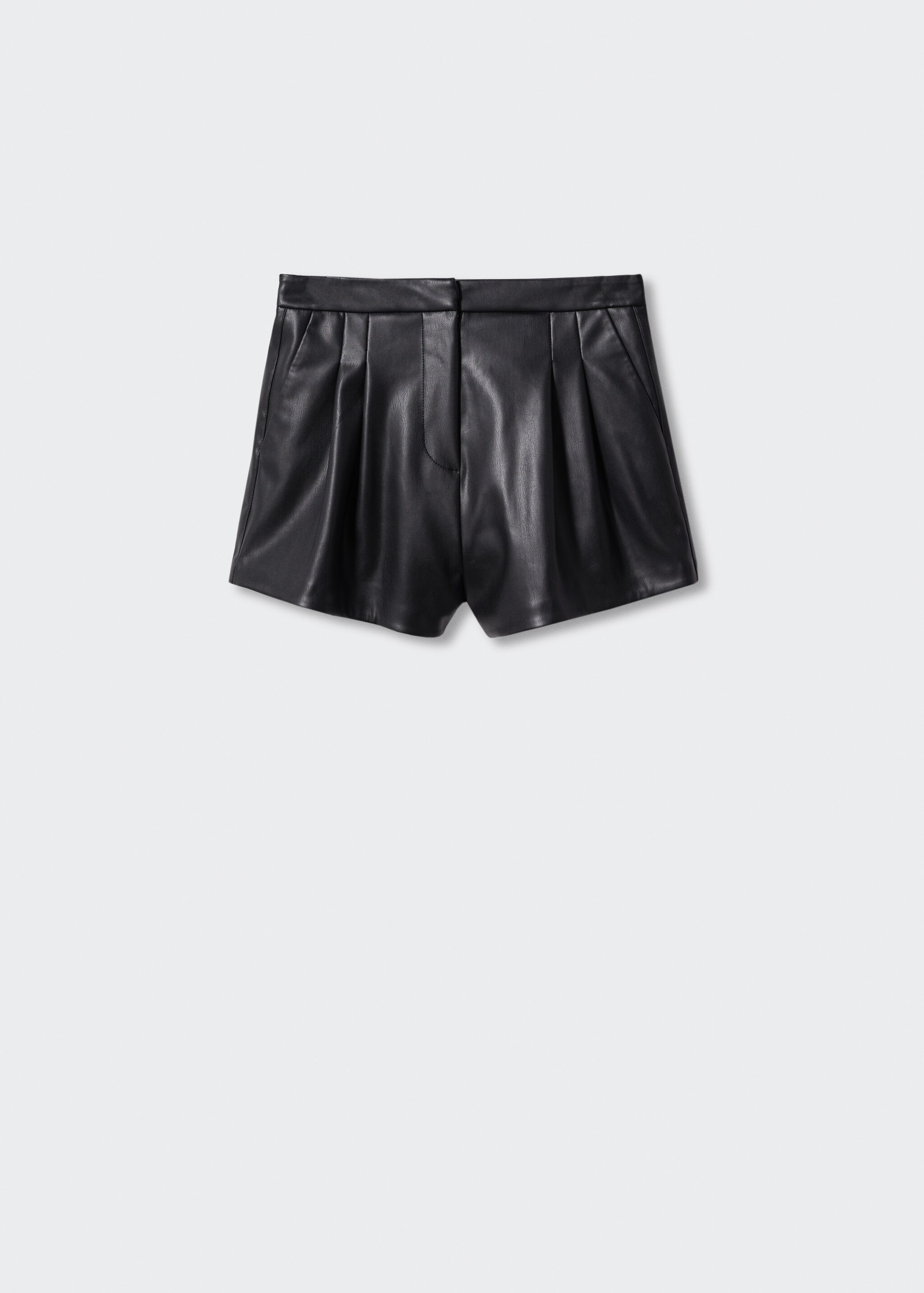 Skin-effect pleated shorts - Article without model