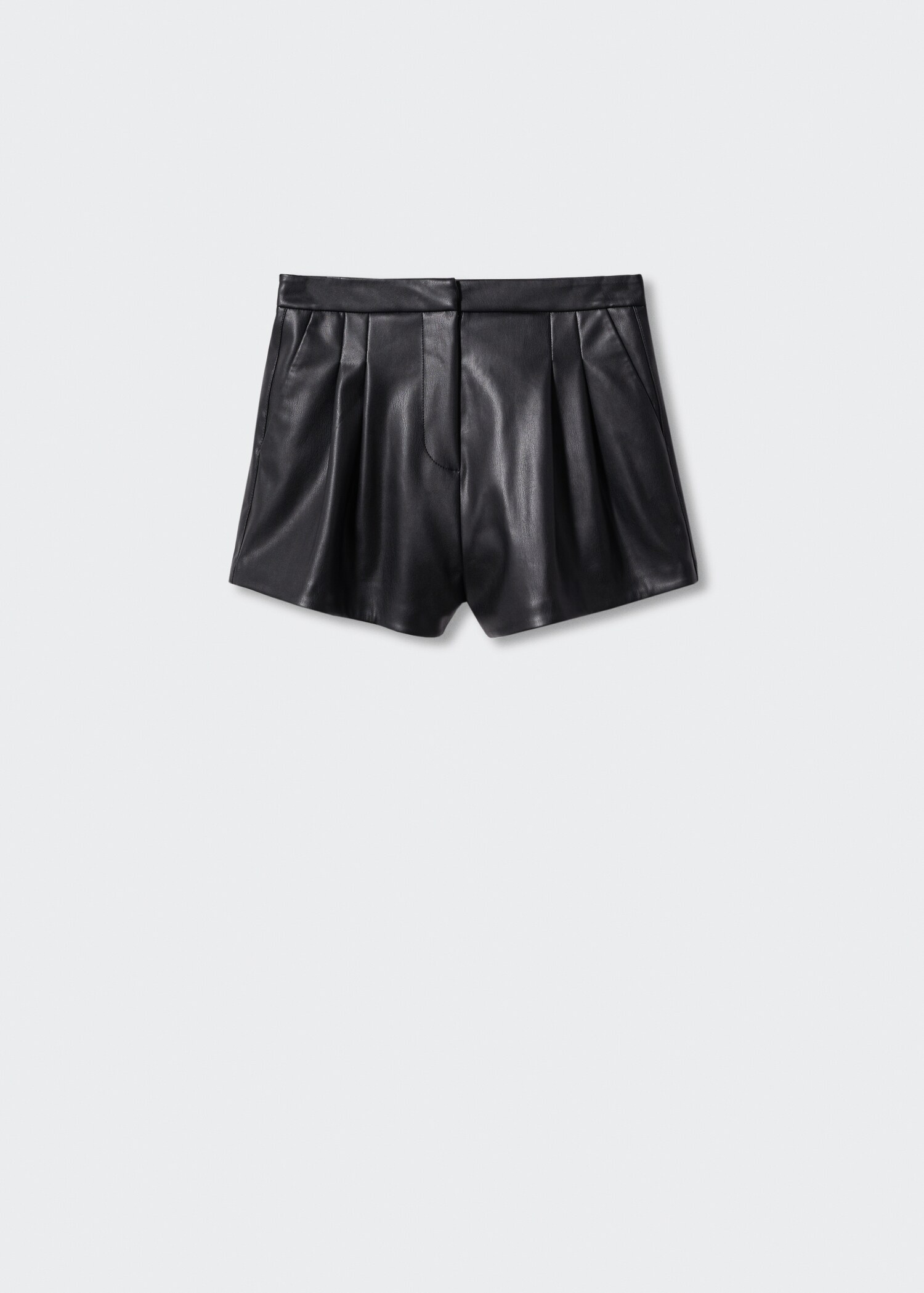 Shorts pinzas efecto piel - Artículo sin modelo