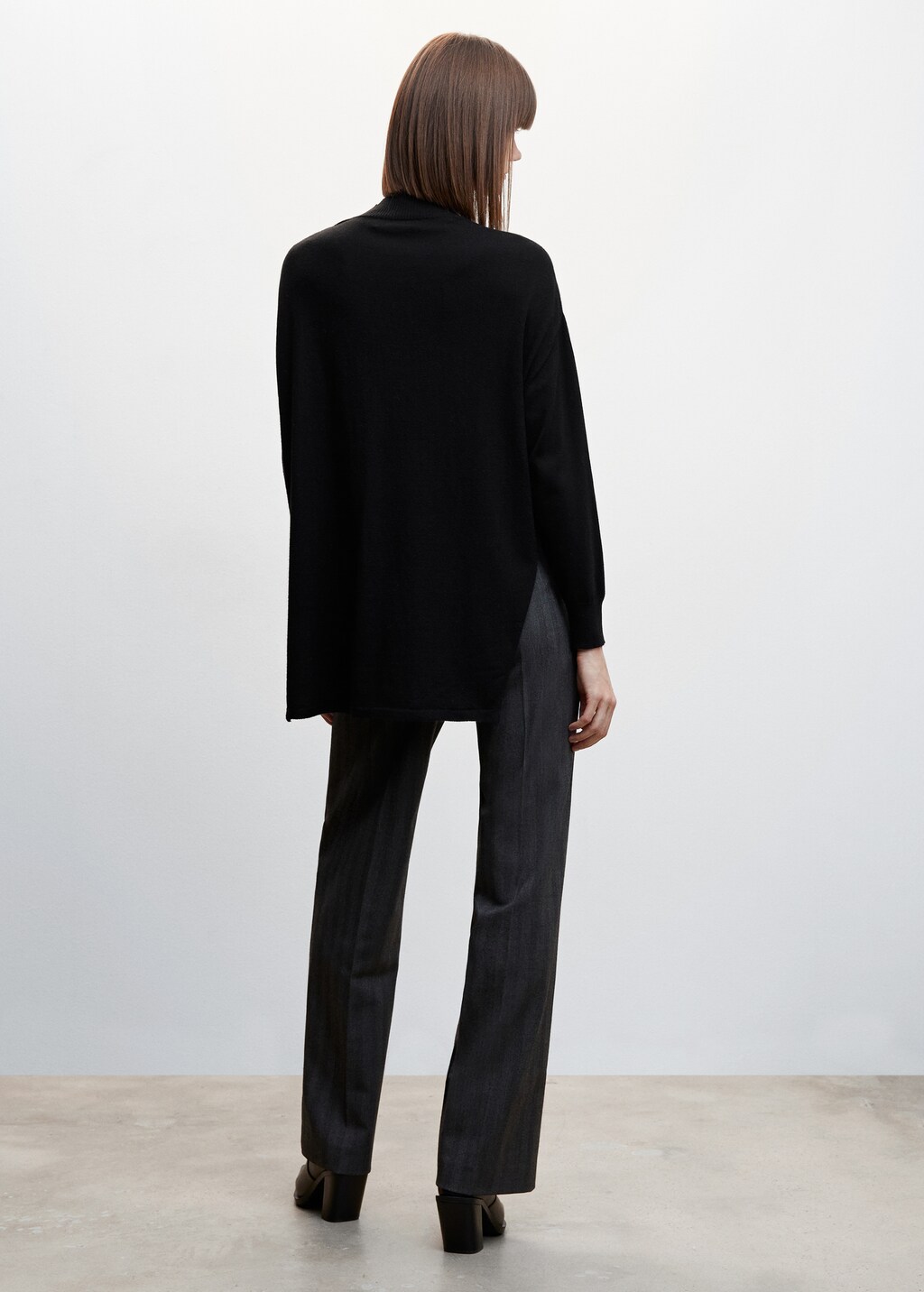 Side slits sweater - Women | MANGO OUTLET USA Side slits sweater - Women | MANGO OUTLET USA