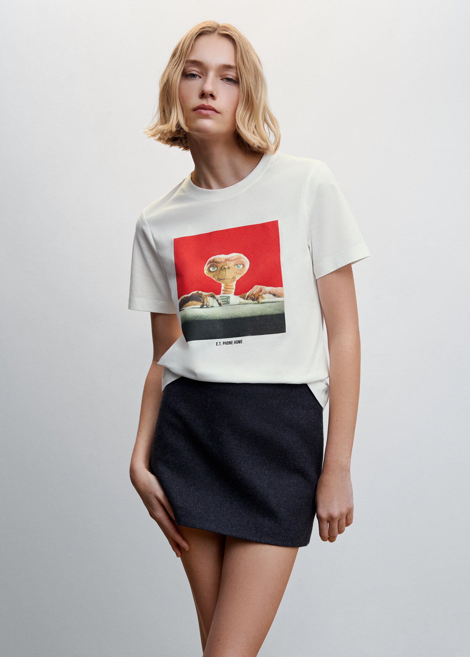 E.T. short sleeve T-shirt - Medium plane