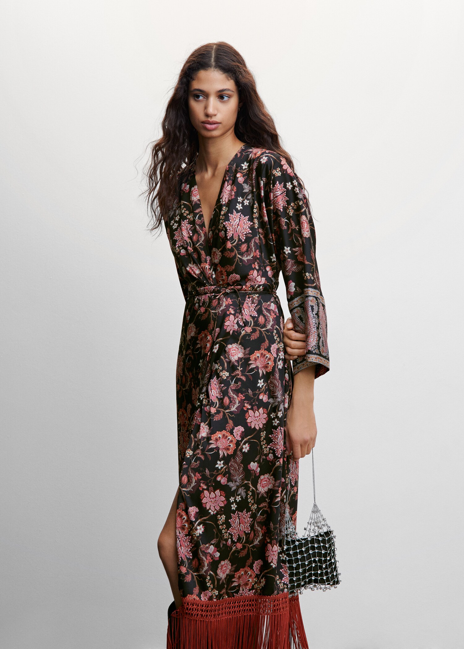 Fringed hem dress - Medium plane
