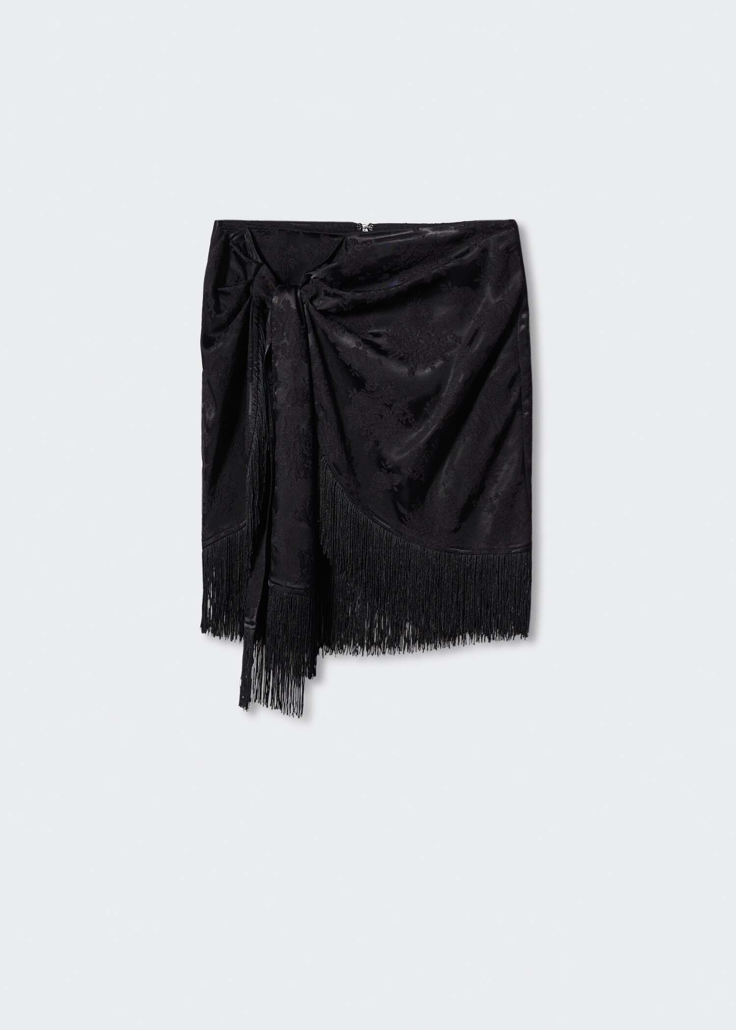 Fringed jacquard skirt - Article without model