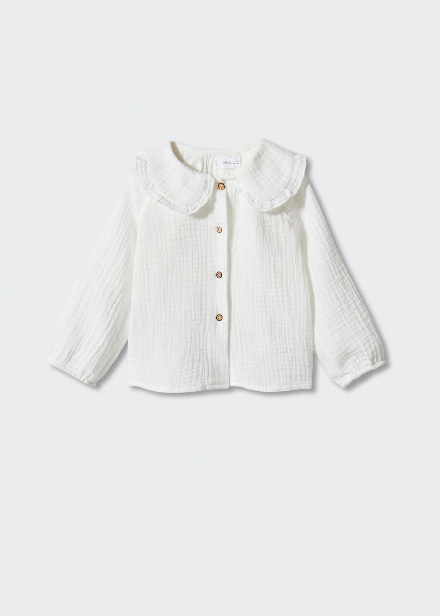 Cotton babydoll neck blouse - Article without model