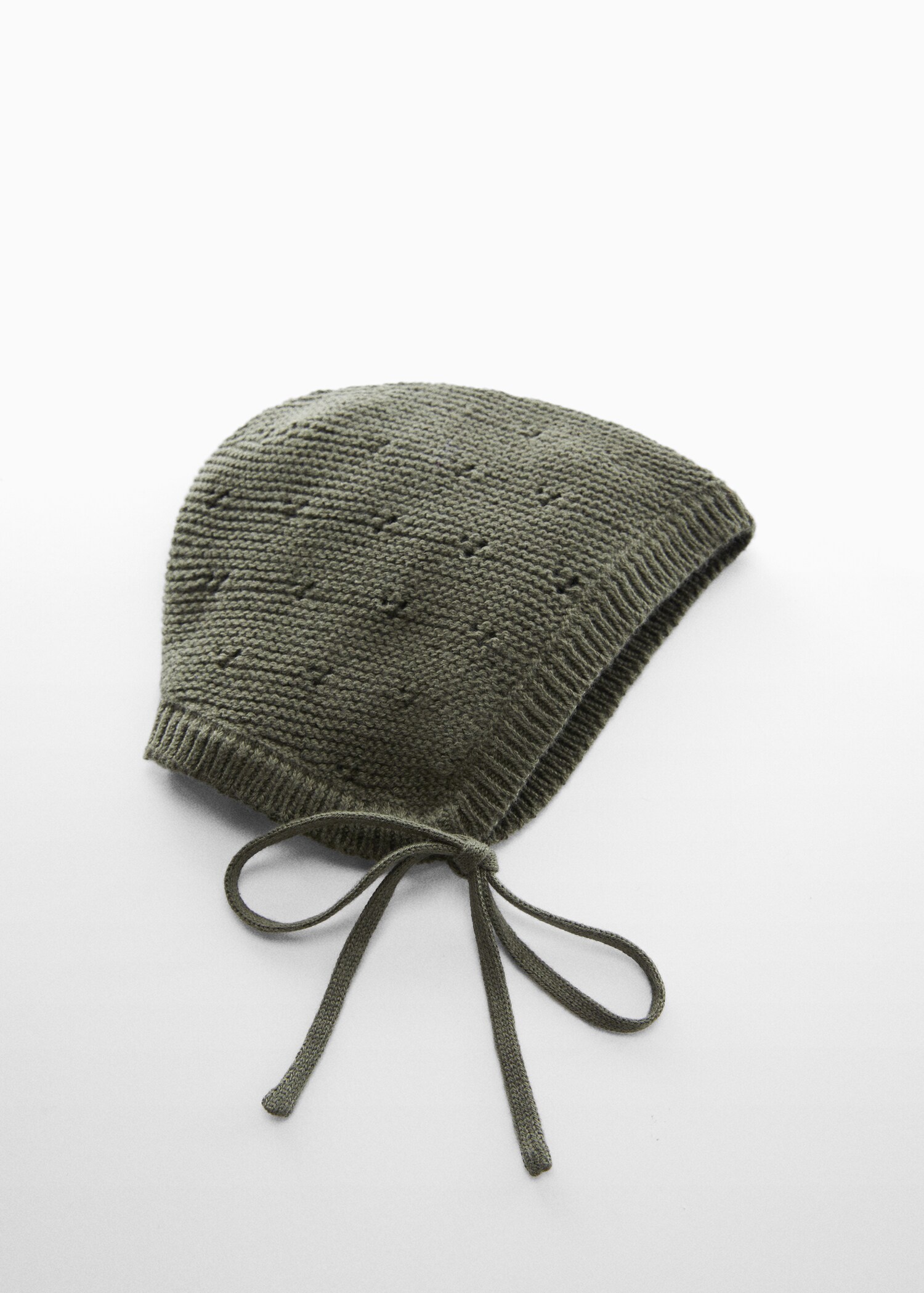 Knit cotton beanie - Medium plane