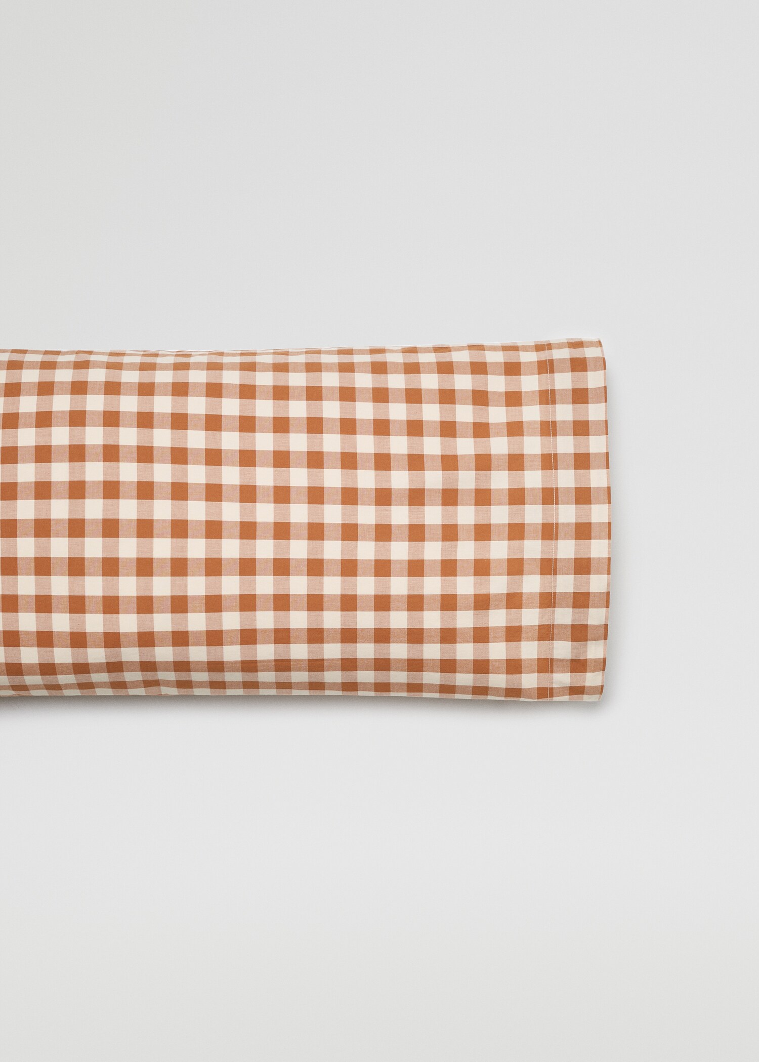 100% cotton gingham check pillow case 45x110cm - Article without model