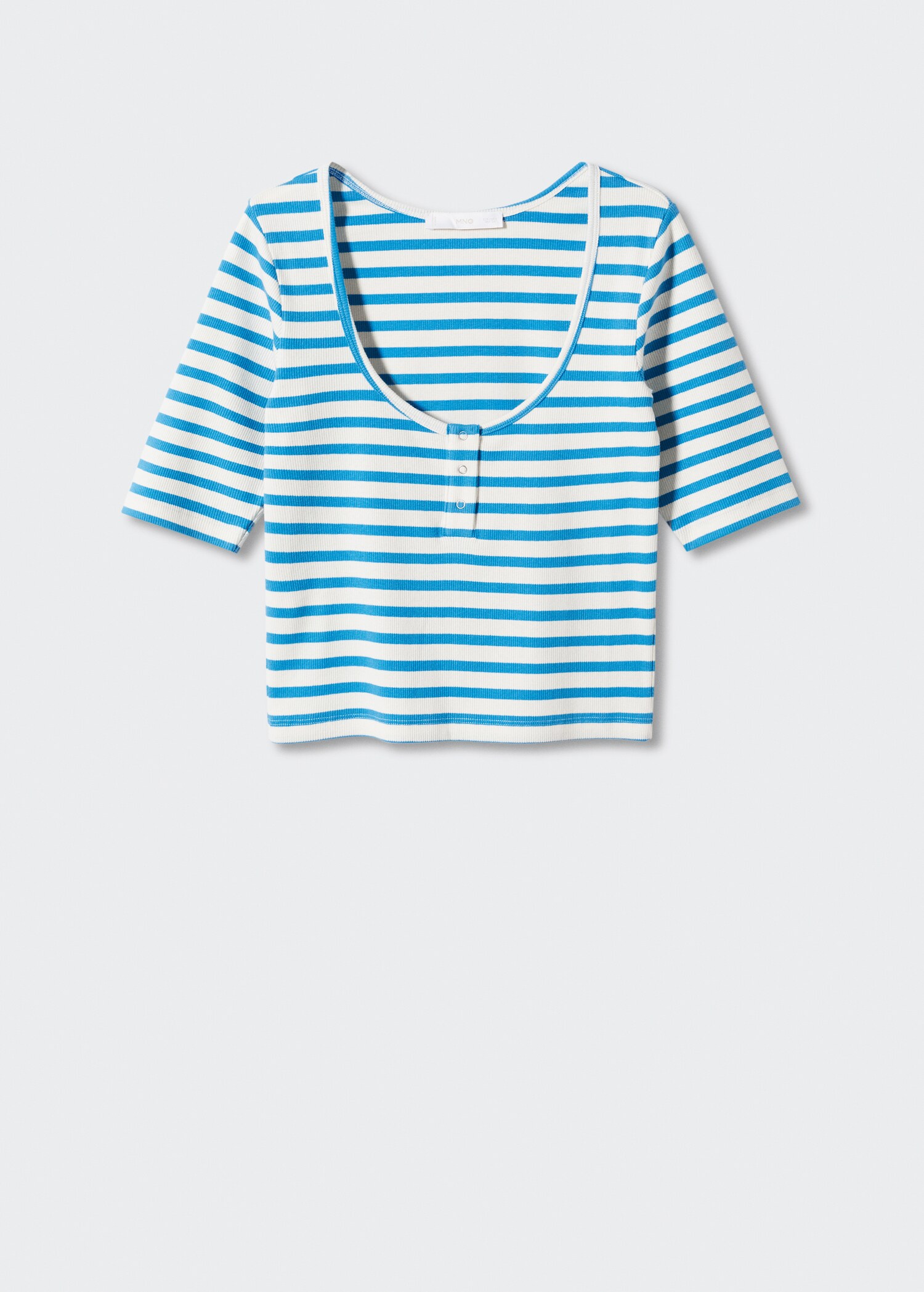 Randig ribbad t-shirt - Artikel utan modell