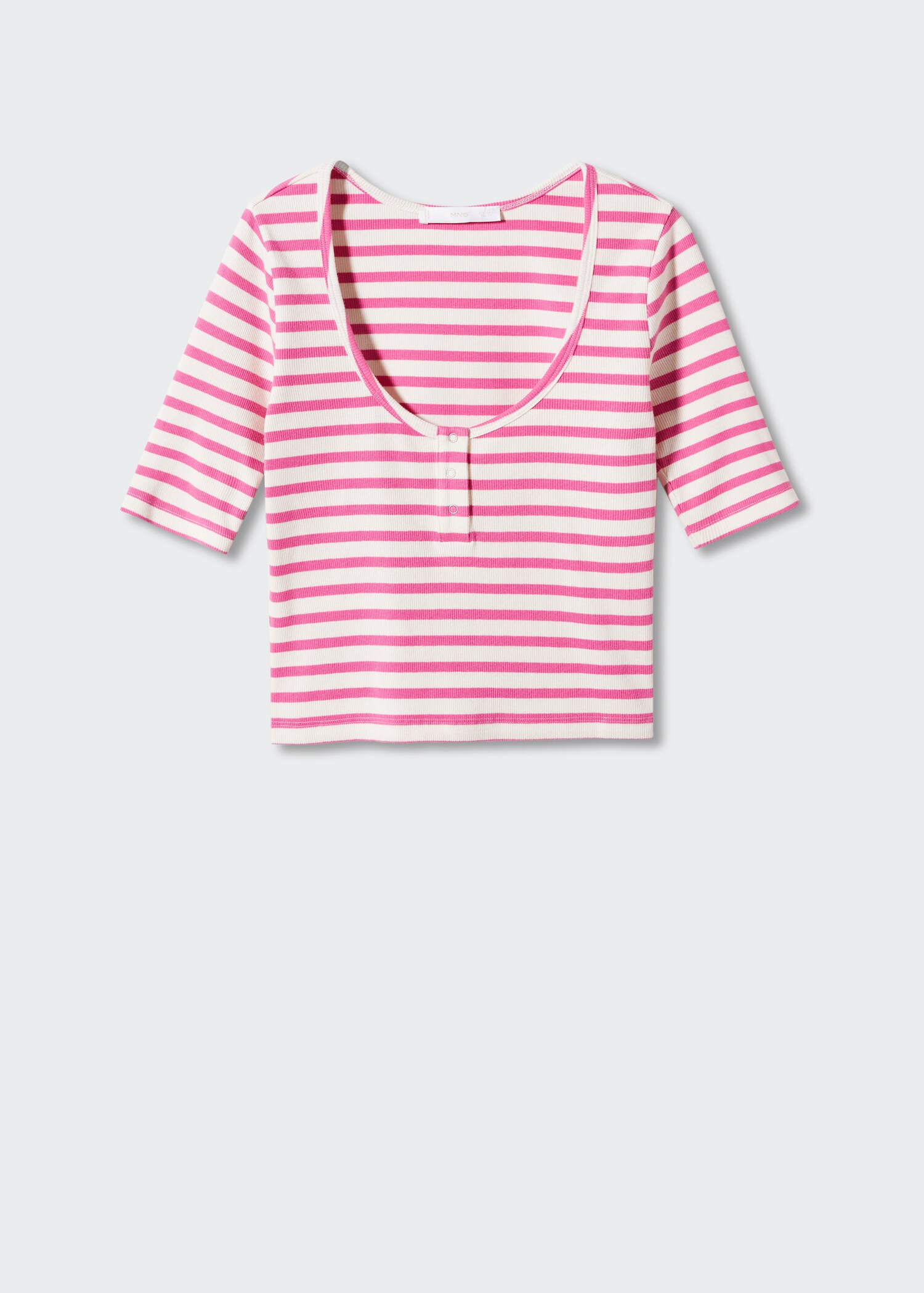 Randig ribbad t-shirt - Artikel utan modell