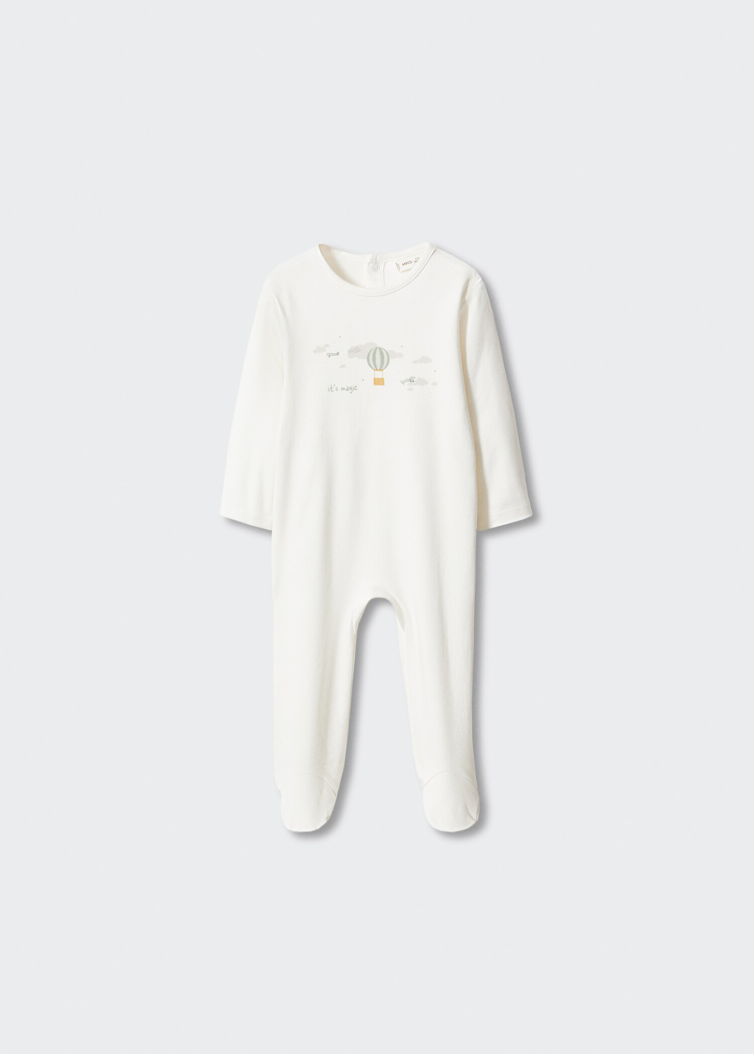 Langer, bedruckter Pyjama - Artikel ohne Model