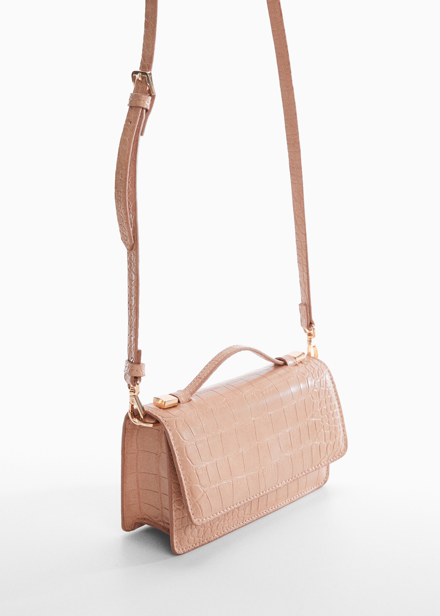 Croc-effect bag - Medium plane