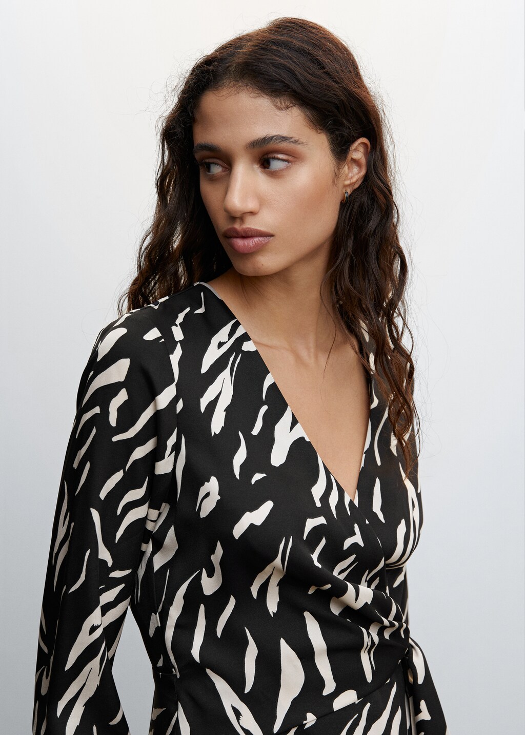 Knot print dress - Women | MANGO OUTLET USA