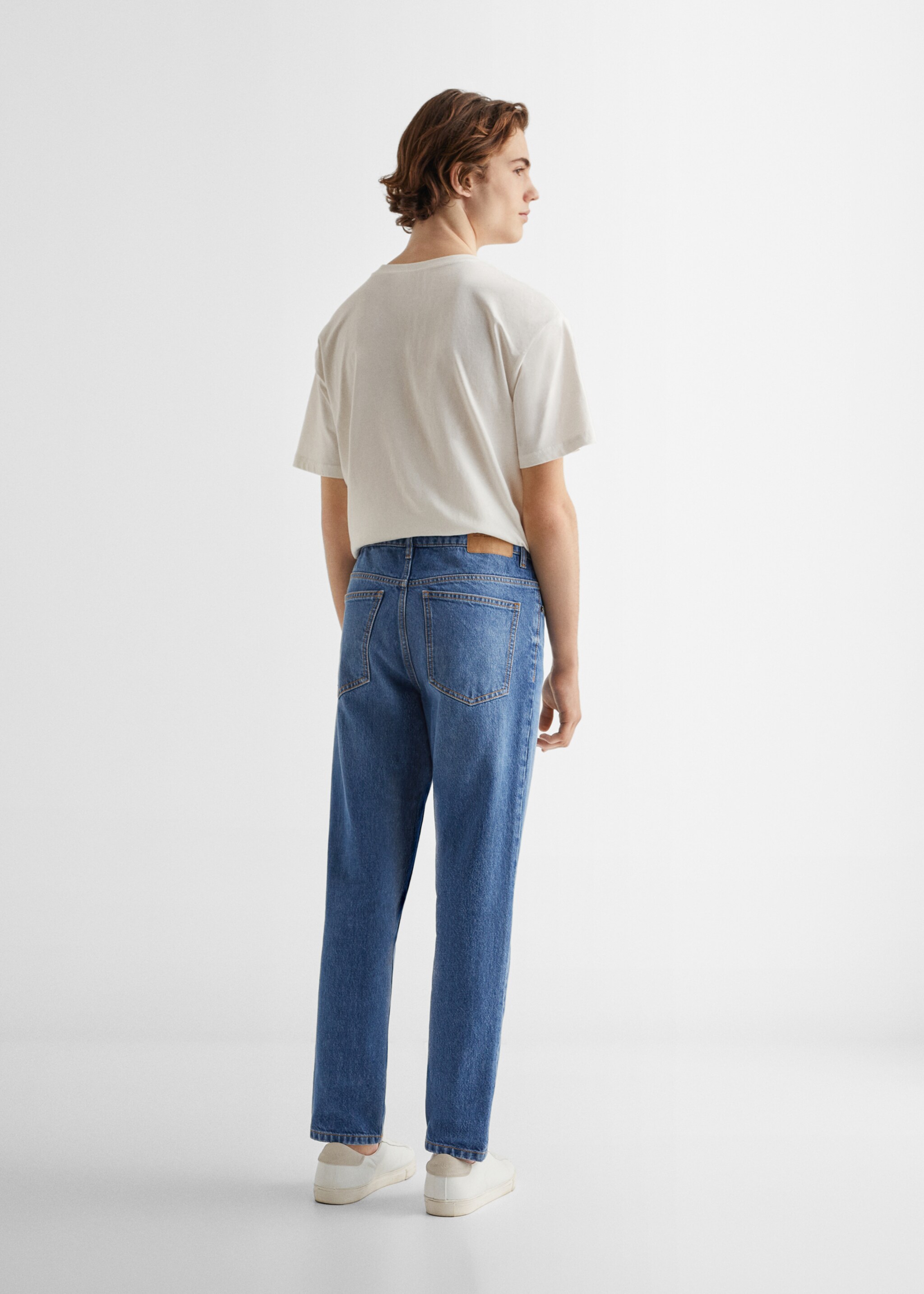 Jeans regular-fit strappi decorativi - Retro dell'articolo