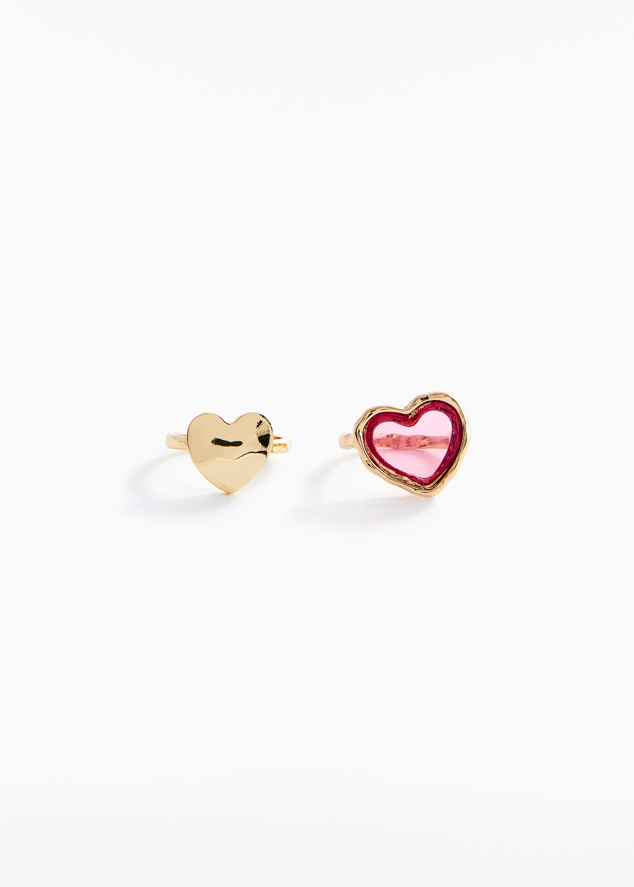 Pack of Heart rings  - Article without model, Gold. Ref: 47063261-00.