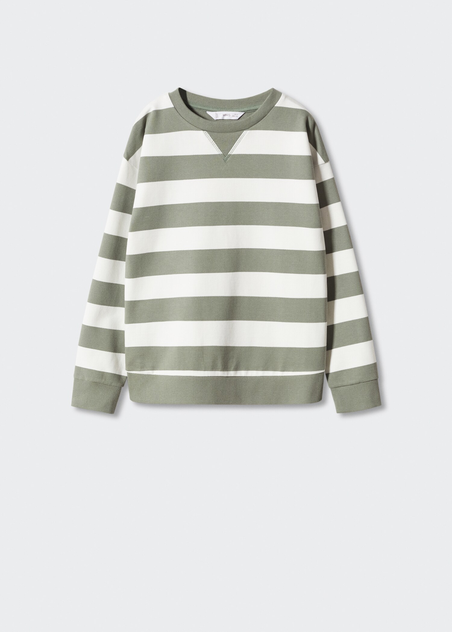 Striped cotton-blend sweatshirt - Article without model