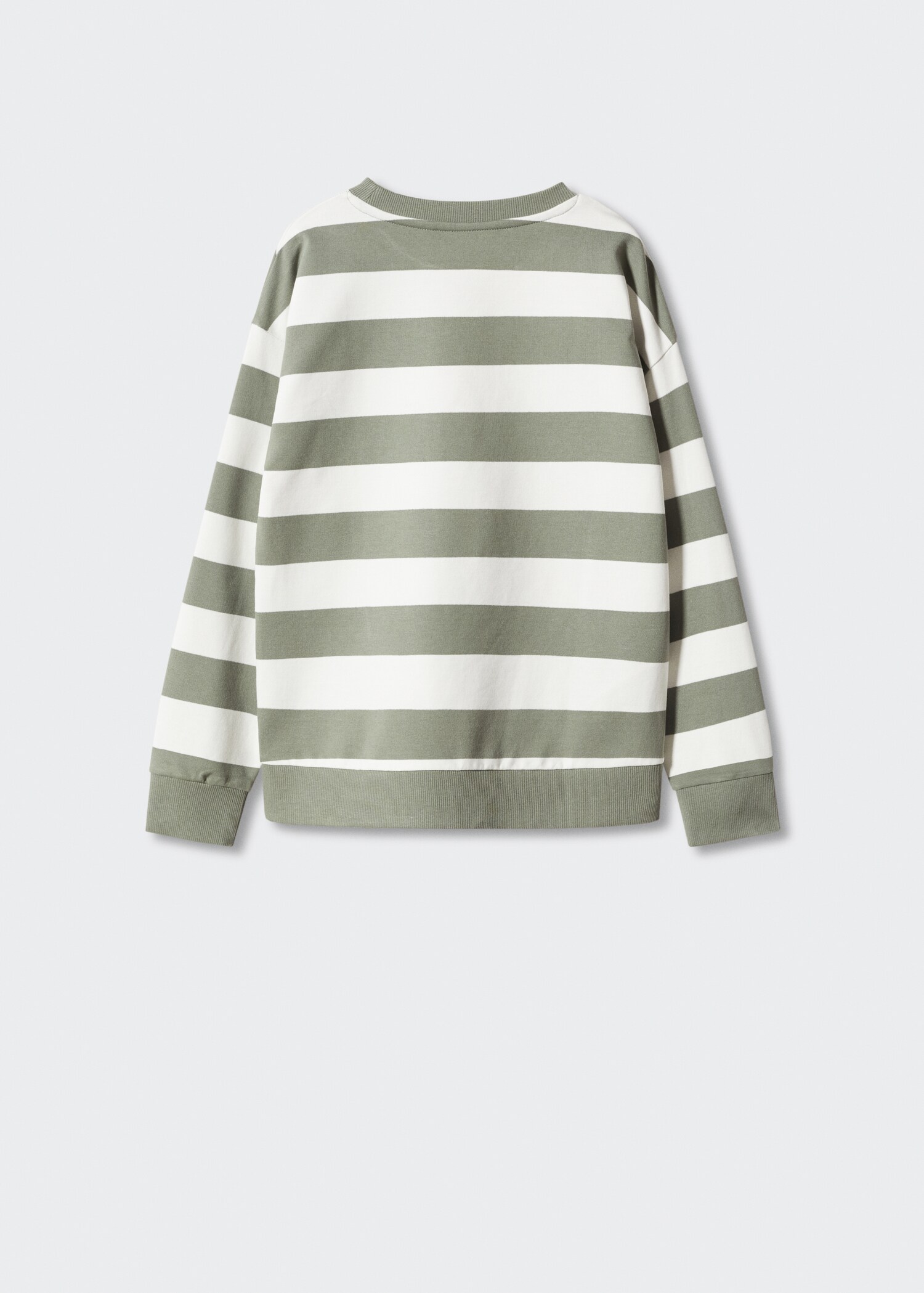 Striped cotton-blend sweatshirt - Reverse of the article